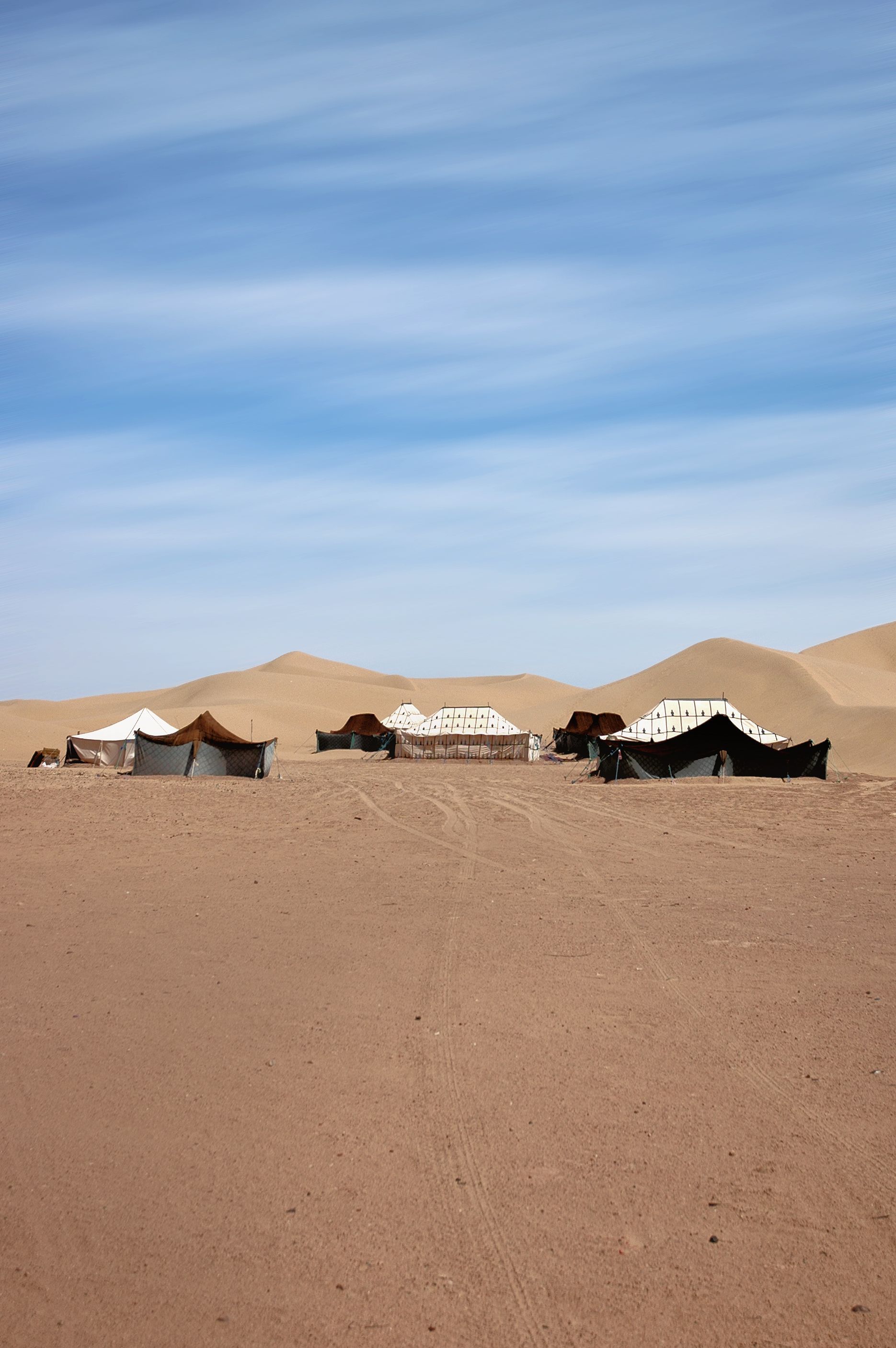 Night in a desert bivouac