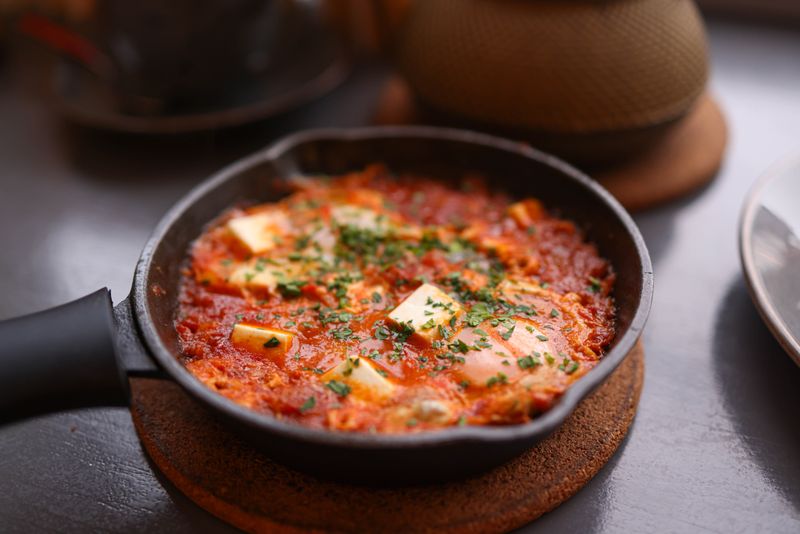 Shakshuka with feta