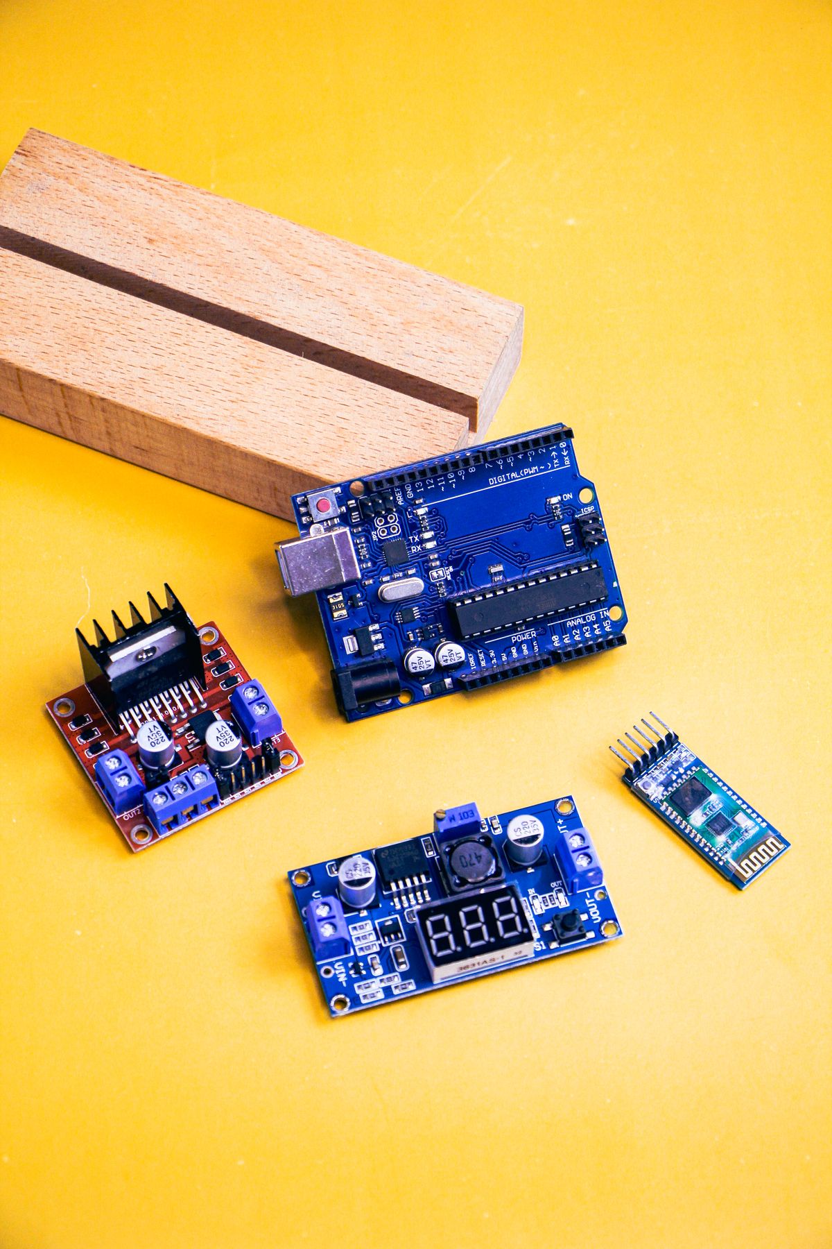 Candidate electronics modules and boards laid out for component evaluation and selection