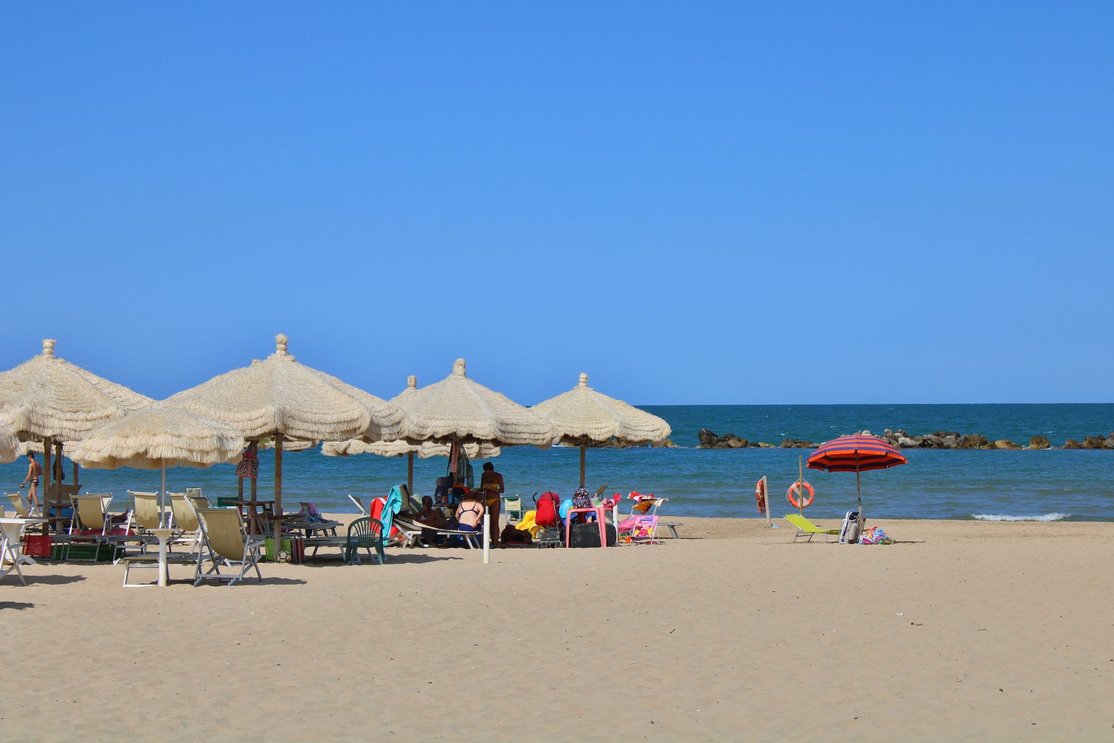 Spiaggia della costa adriatica abruzzese