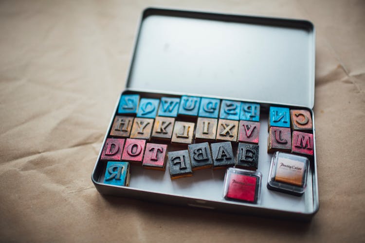 Colorful Letter Stamp Set