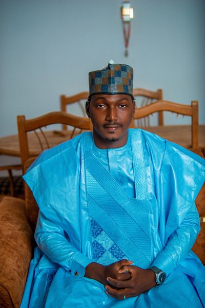 Blue Agbada Set