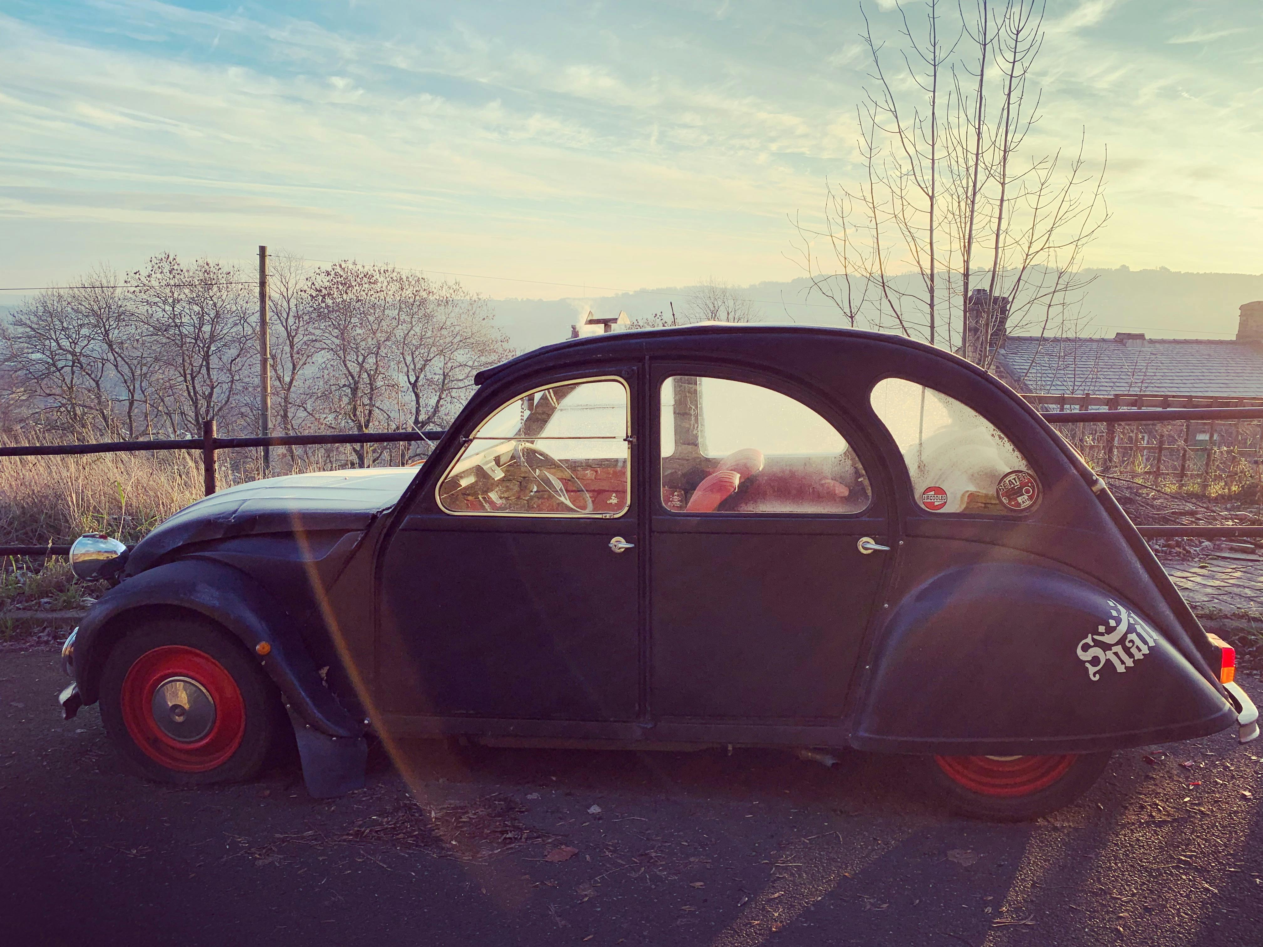 Free stock photo of 2CV, citroen, daybreak