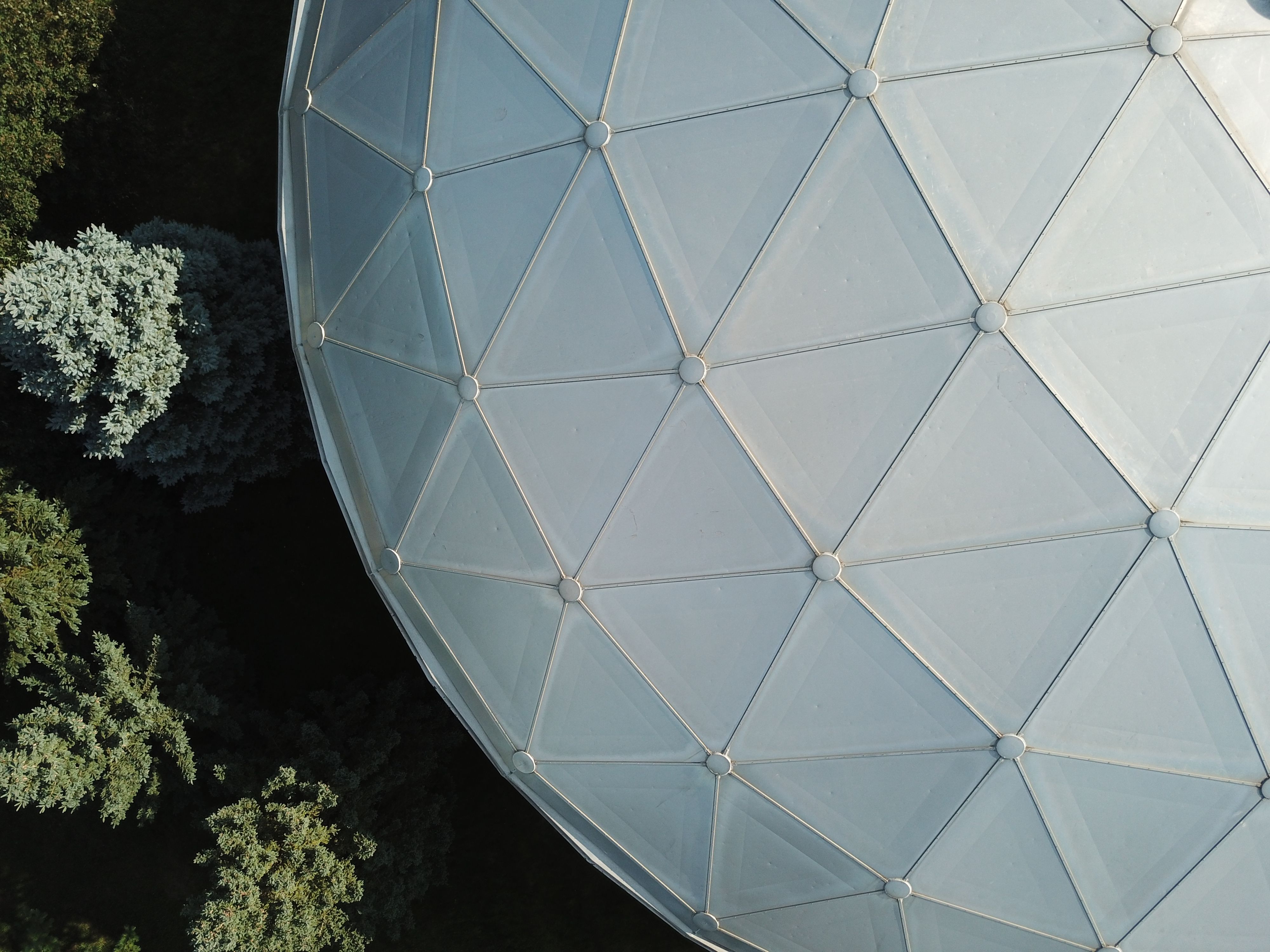 Aerial View of Geodesic Dome Structure · Free Stock Photo
