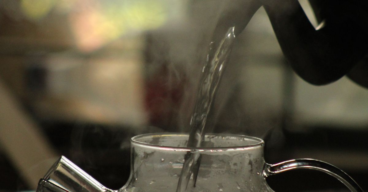 Steam Rising from Transparent Teapot with Boiling Water · Free Stock Photo