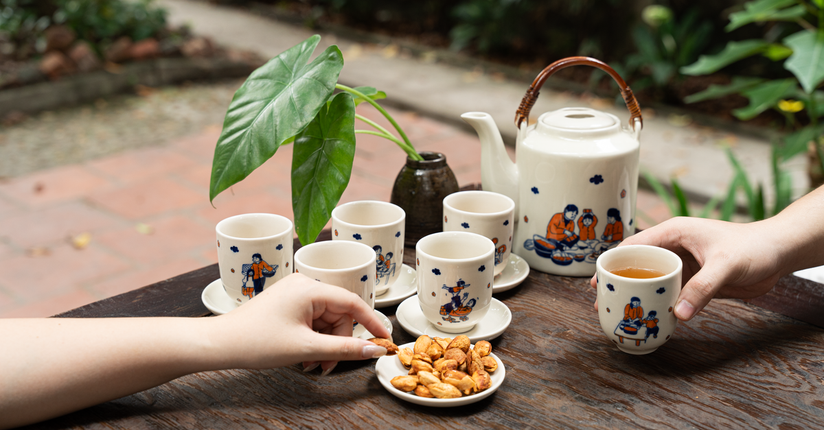 Outdoor Kitchen Tea Cozy Outdoor Tea Set Gathering with Snacks · Free Stock Photo