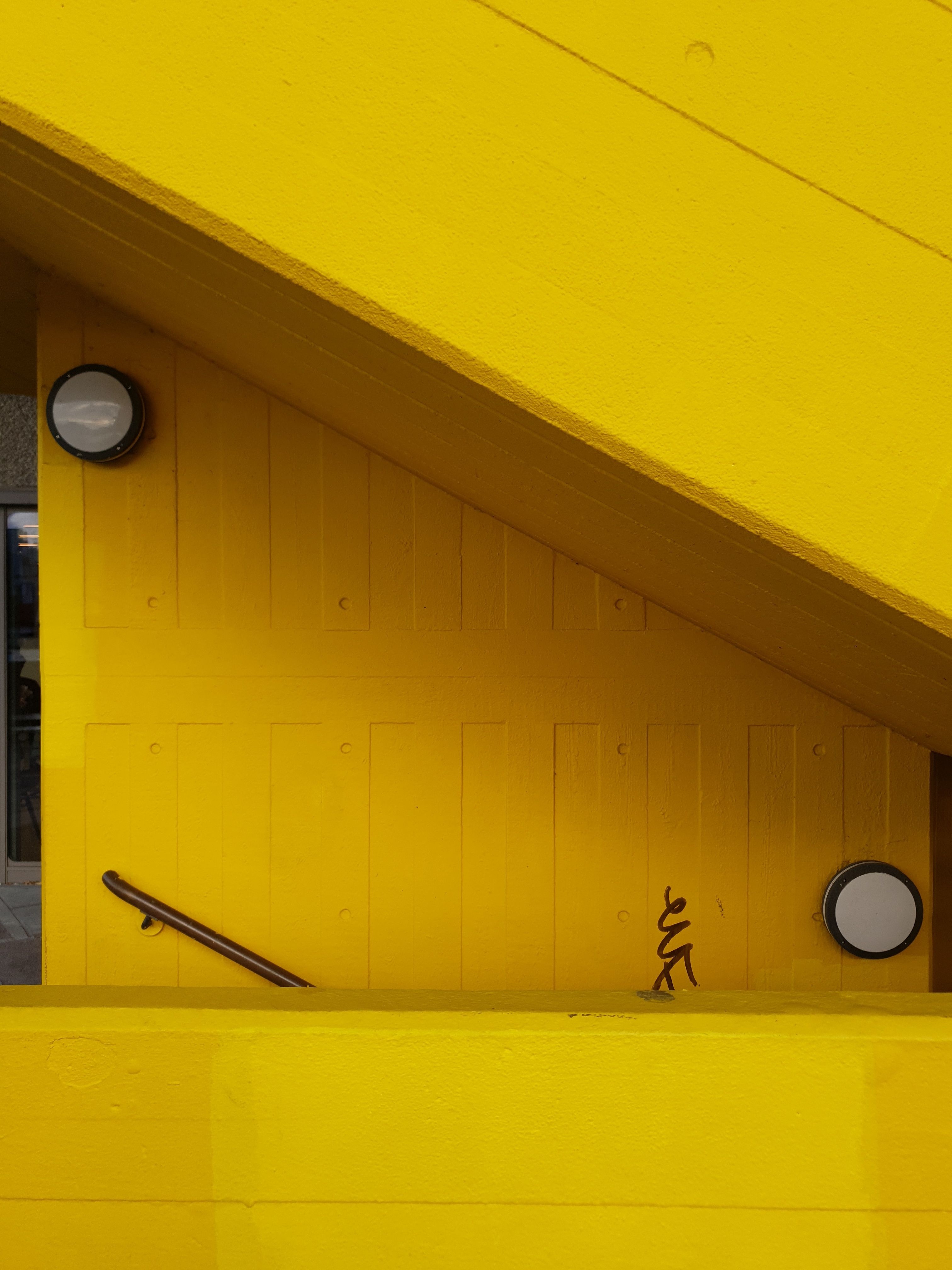 Vibrant Yellow Urban Architecture Design · Free Stock Photo