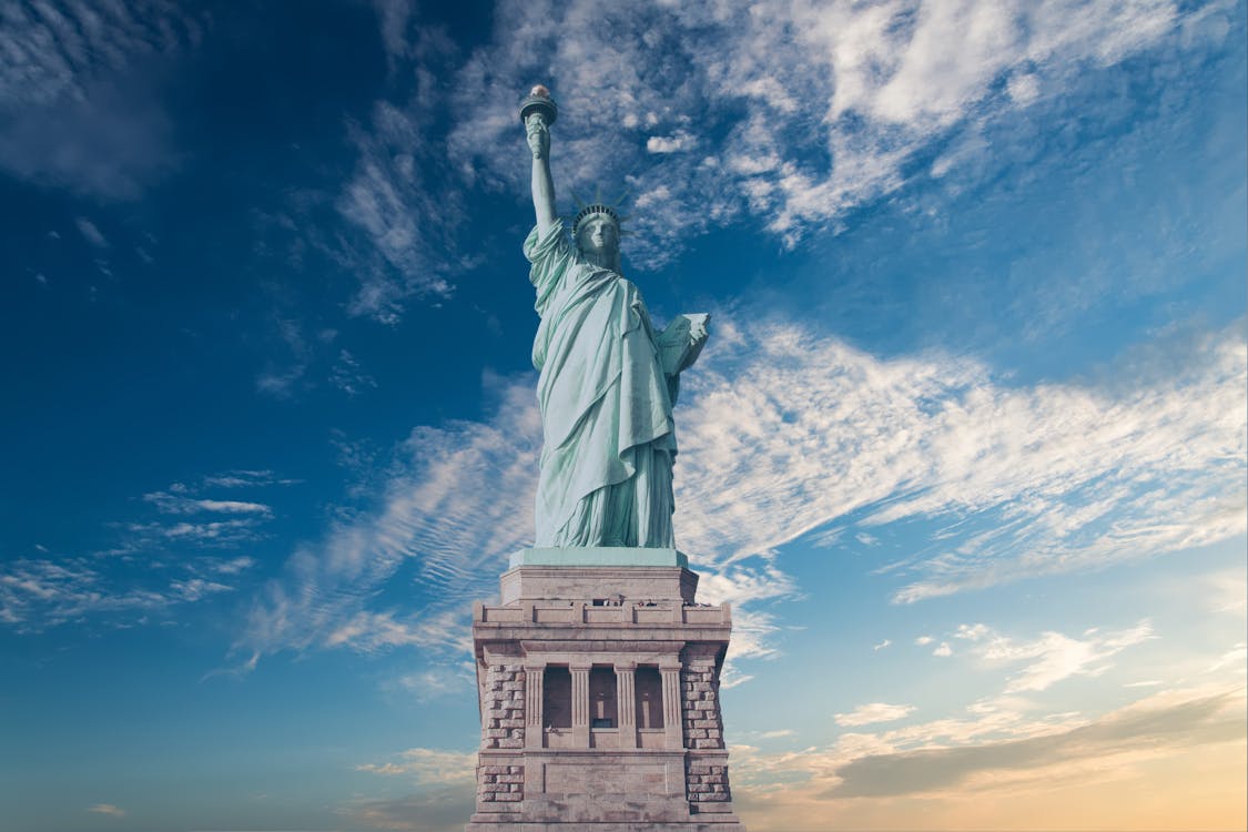 Free Statue of Liberty, New York Stock Photo
