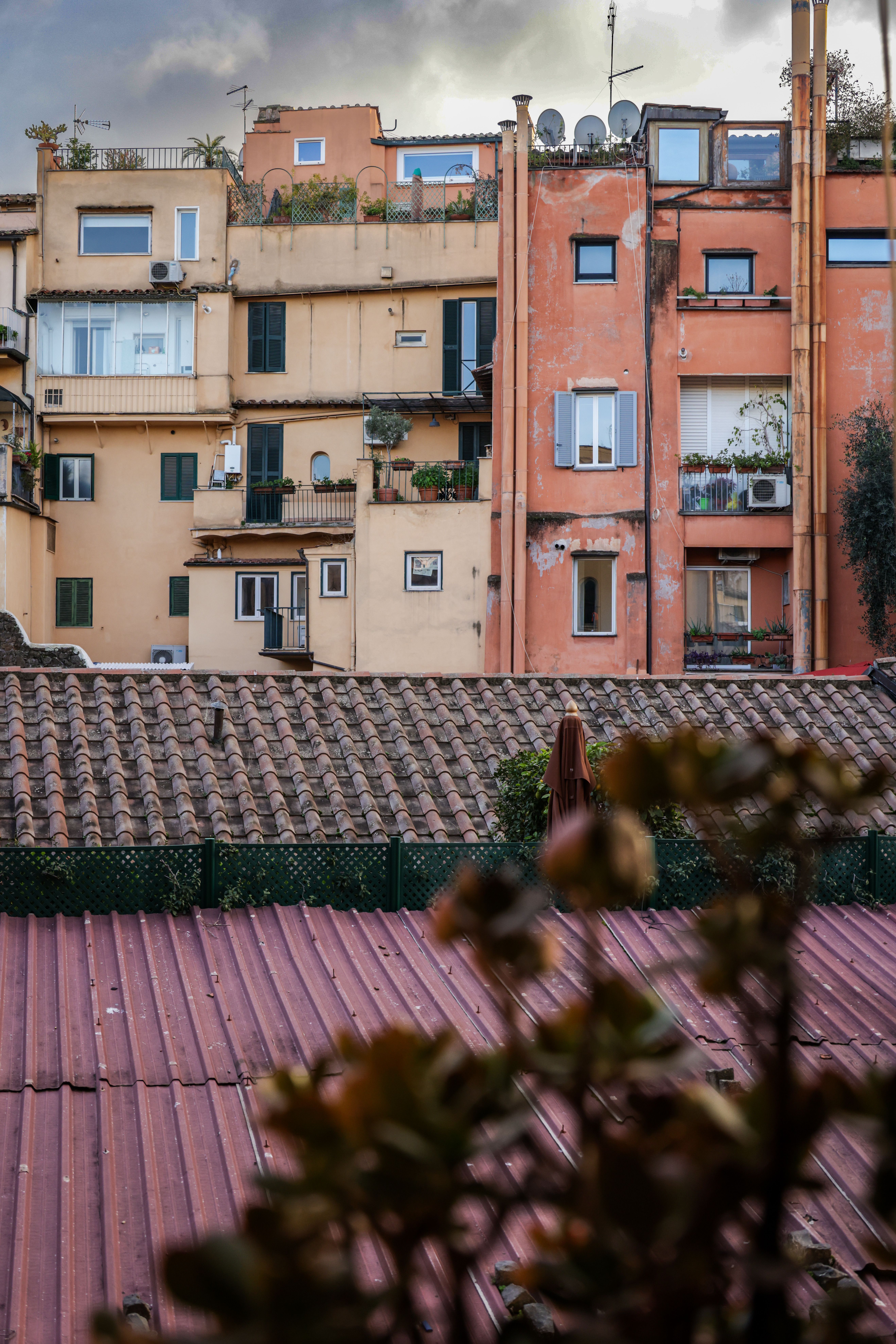 Charming View of a Rustic European Rooftop · Free Stock Photo