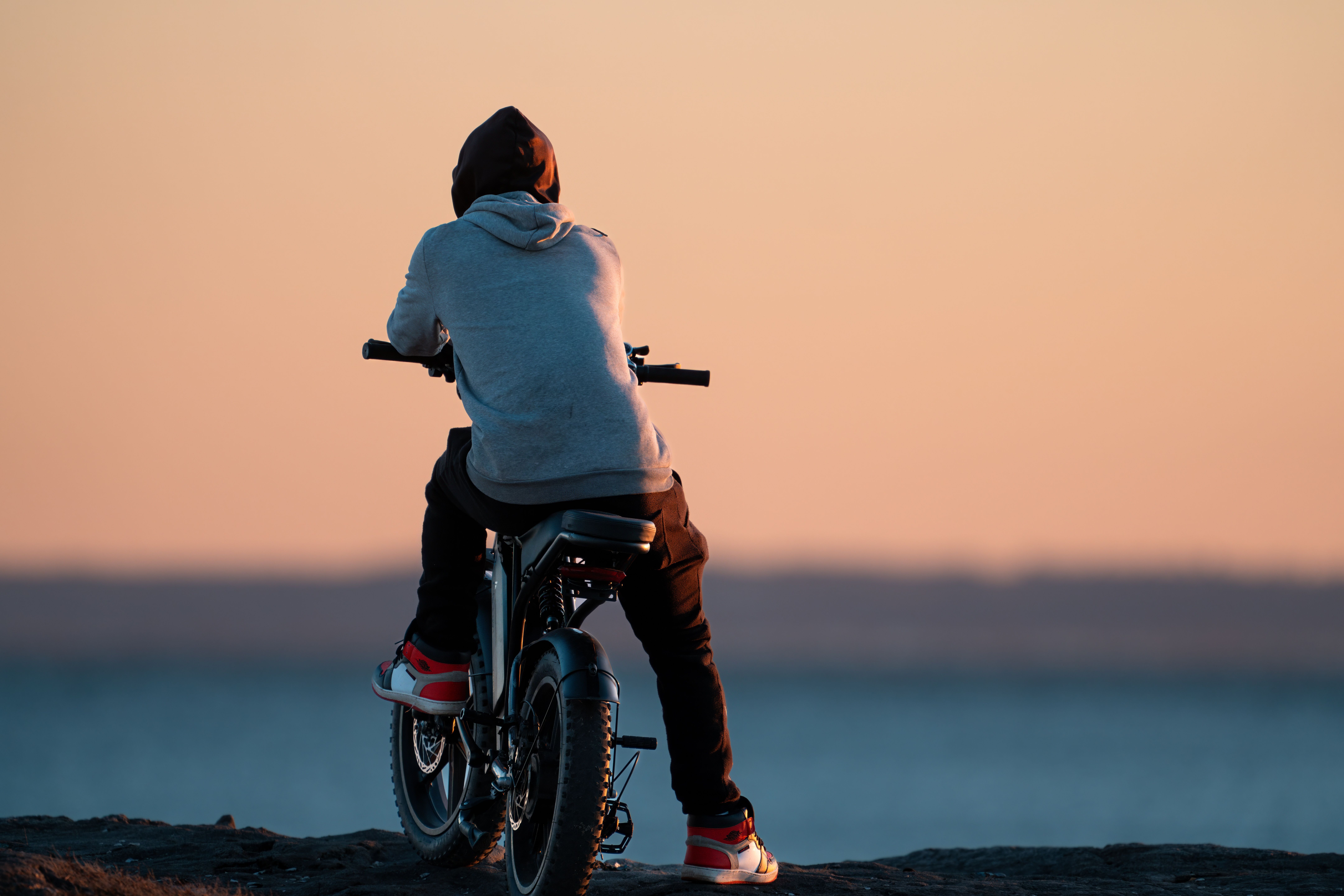 A Man Riding an Electric Motorcycle · Free Stock Photo