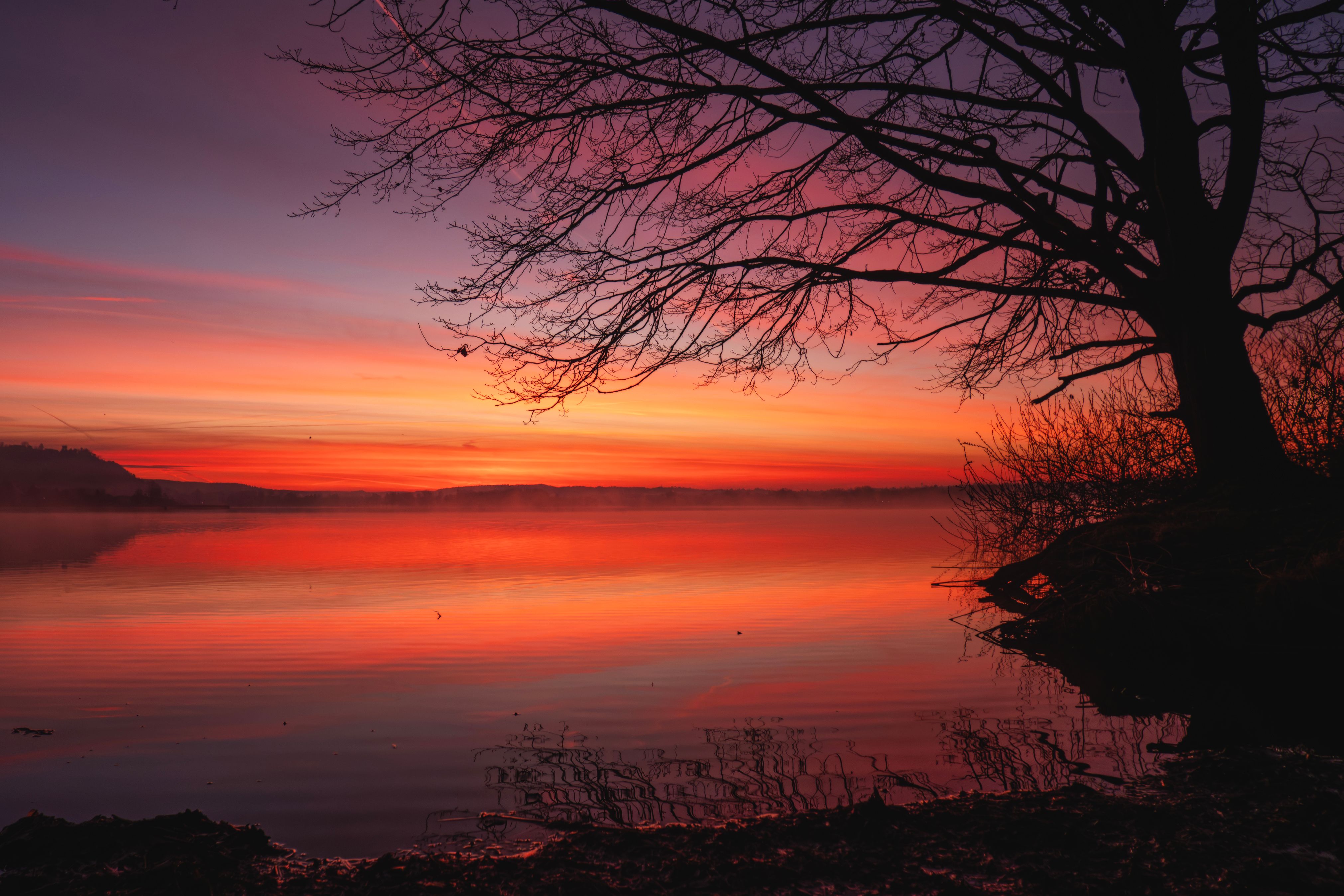 Stunning Sunset Over Serene Lake · Free Stock Photo