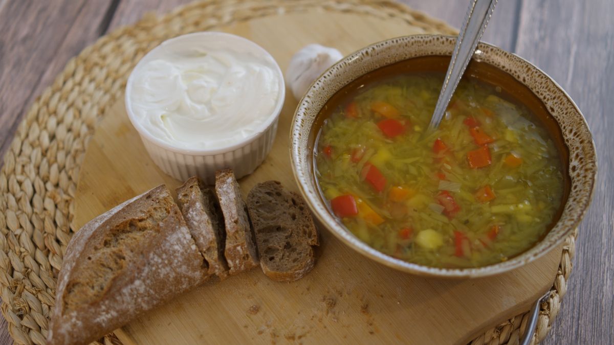 Zucchini soup with cumin