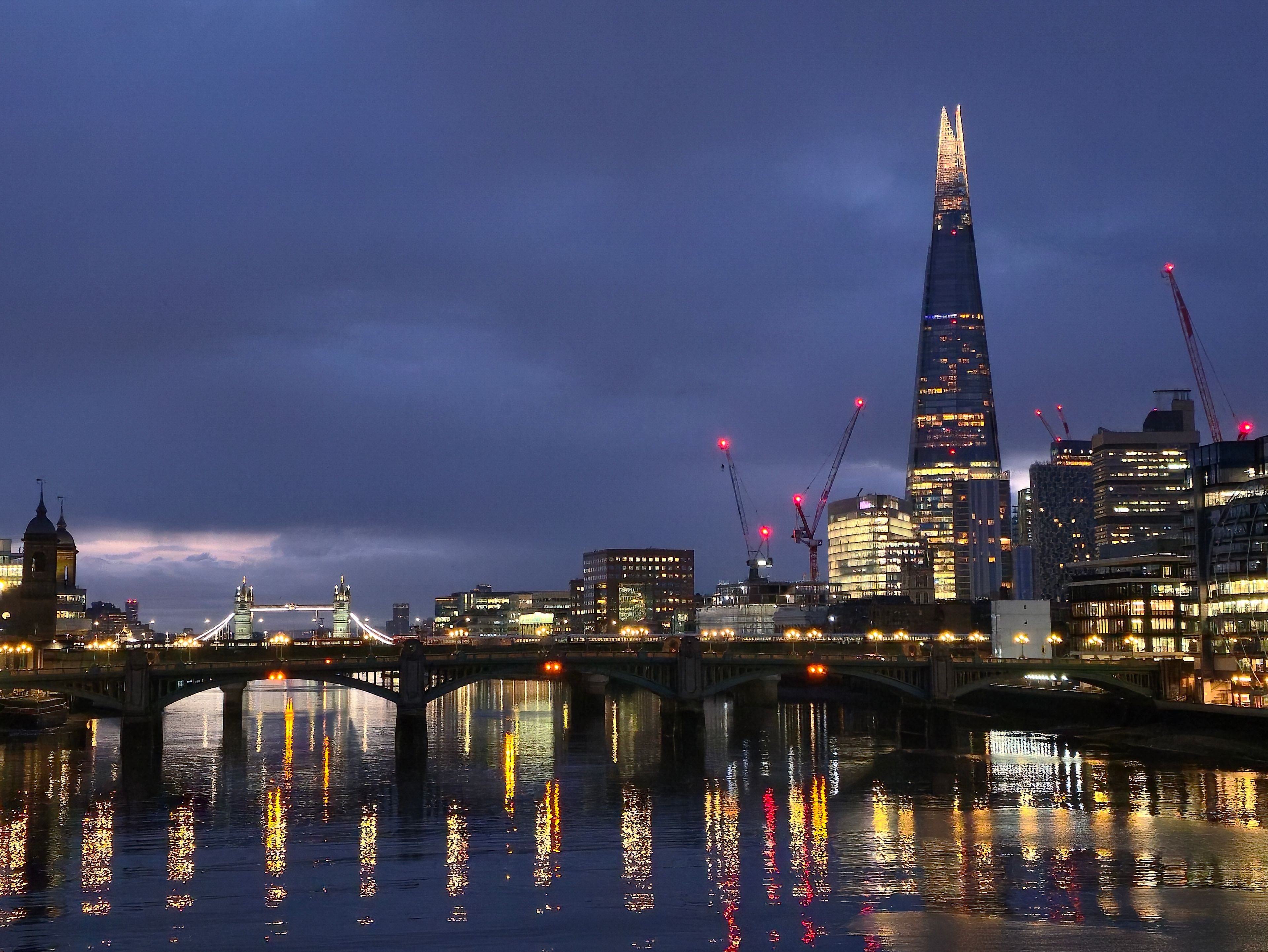 A chauffeur-driven journey at dusk
