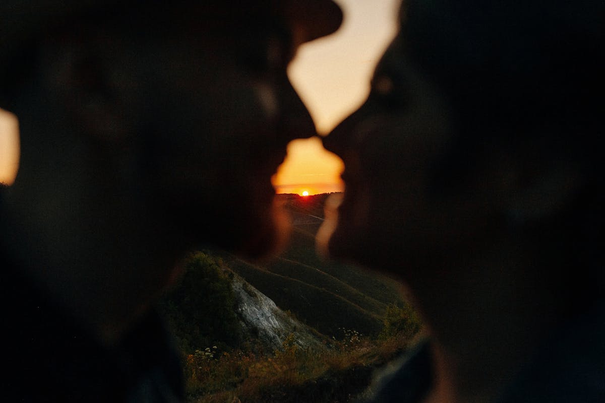 Film crew shooting a scene in a rural outdoor location