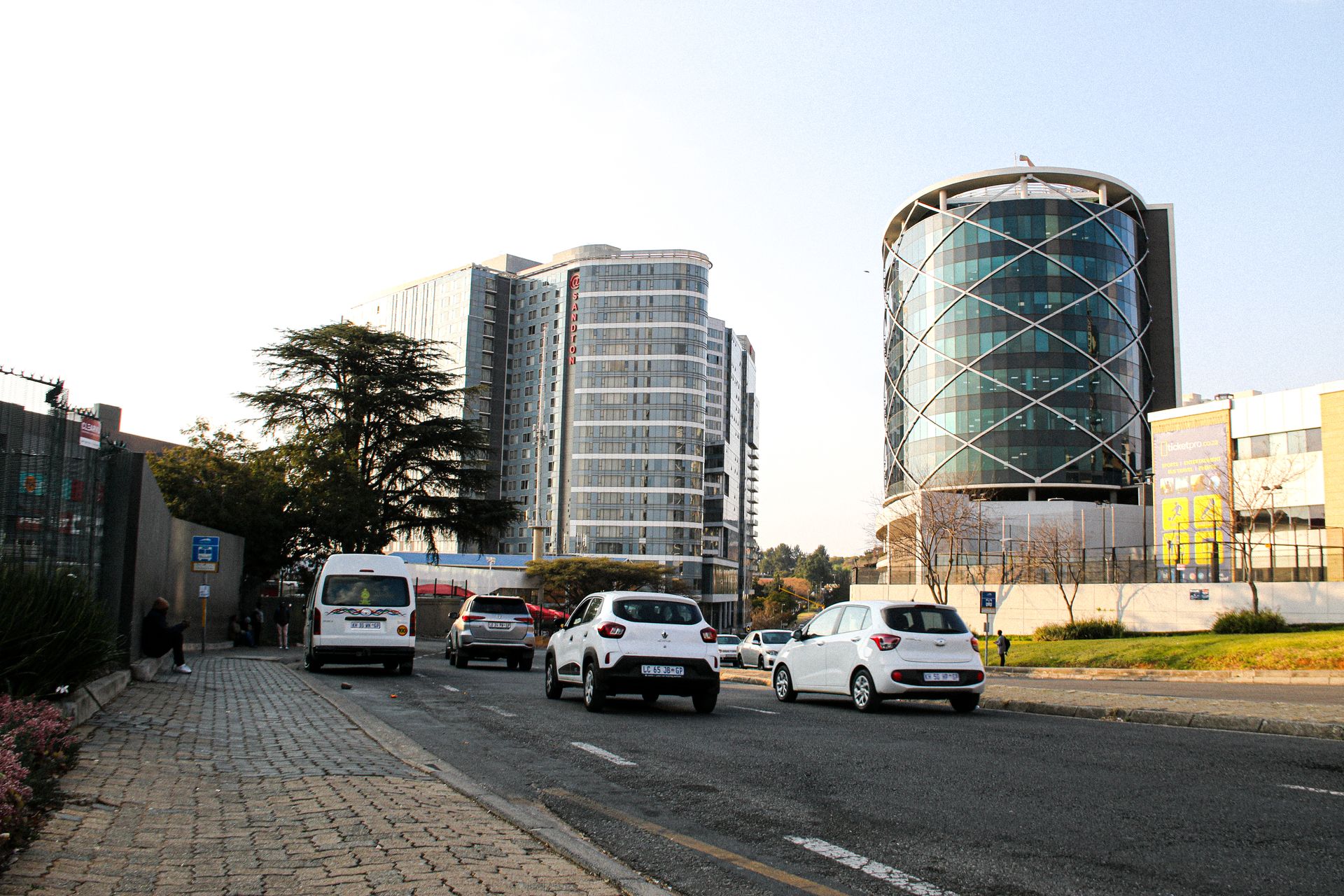 Vue extérieure du bâtiment de la Cour constitutionnelle à Johannesburg