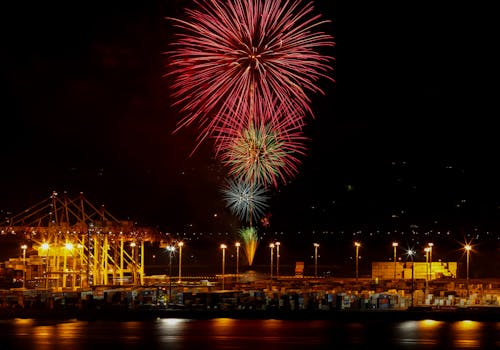 Free stock photo of celebration, city night, fireworks