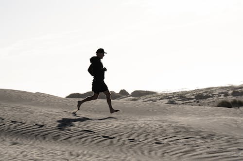 Free stock photo of dunes, exercise, footprints