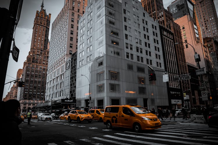 Taxis On Broadway