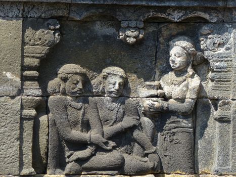 Prambanan temple with historian — Yogyakarta