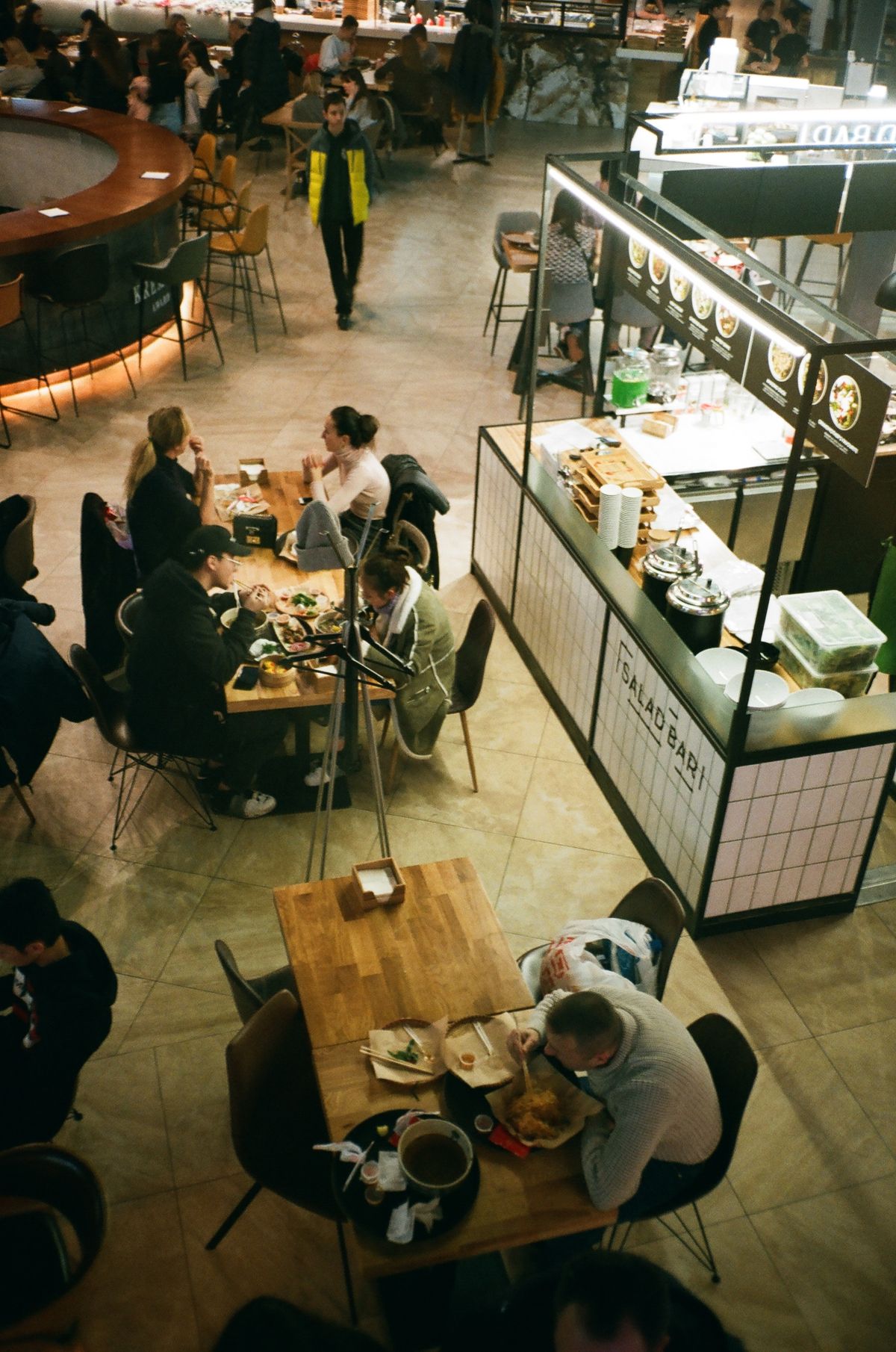People cooking and eating together