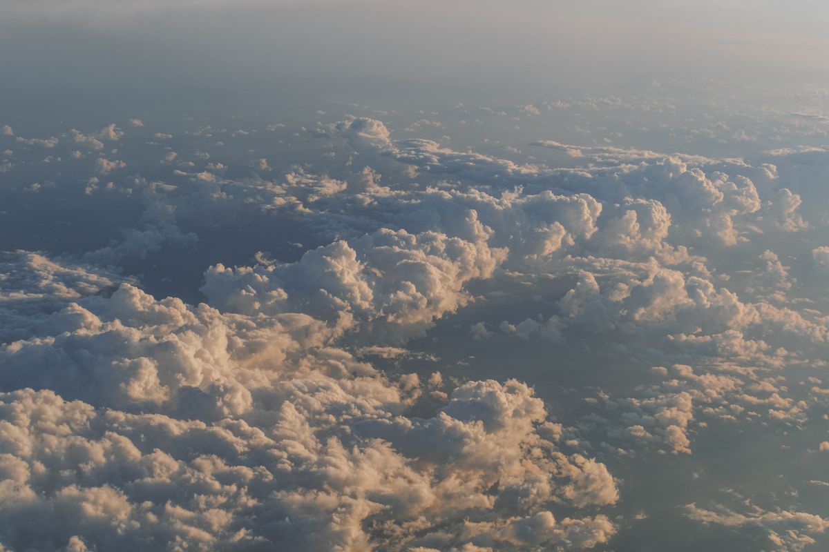 Aerial View of Majestic Cumulus Clouds · Free Stock Photo