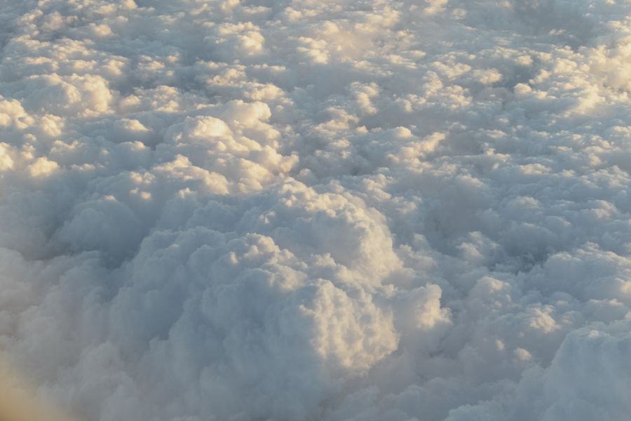 Cloud tops seen from above — photo by Kate Trysh on Pexels