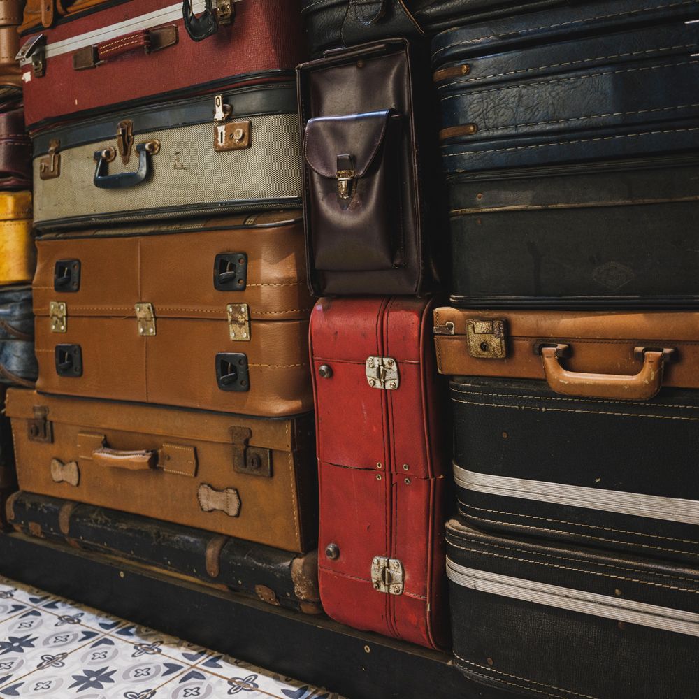 Normandy — belongings being loaded for transport to storage