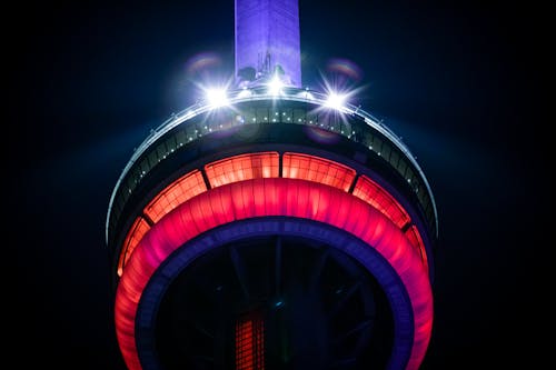 Free stock photo of canada, city night, cn tower