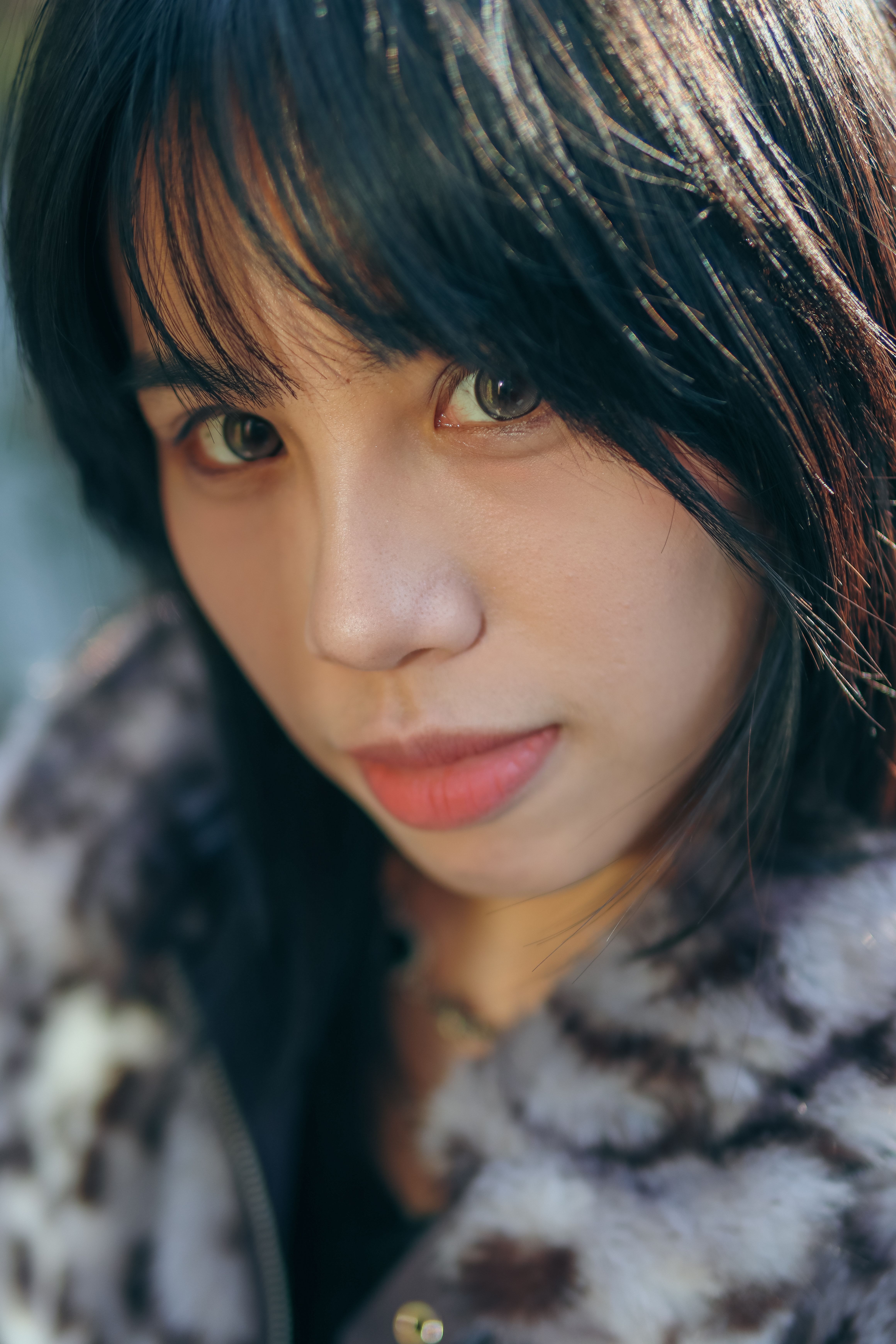 Portrait of a Young Woman in Fur Coat · Free Stock Photo