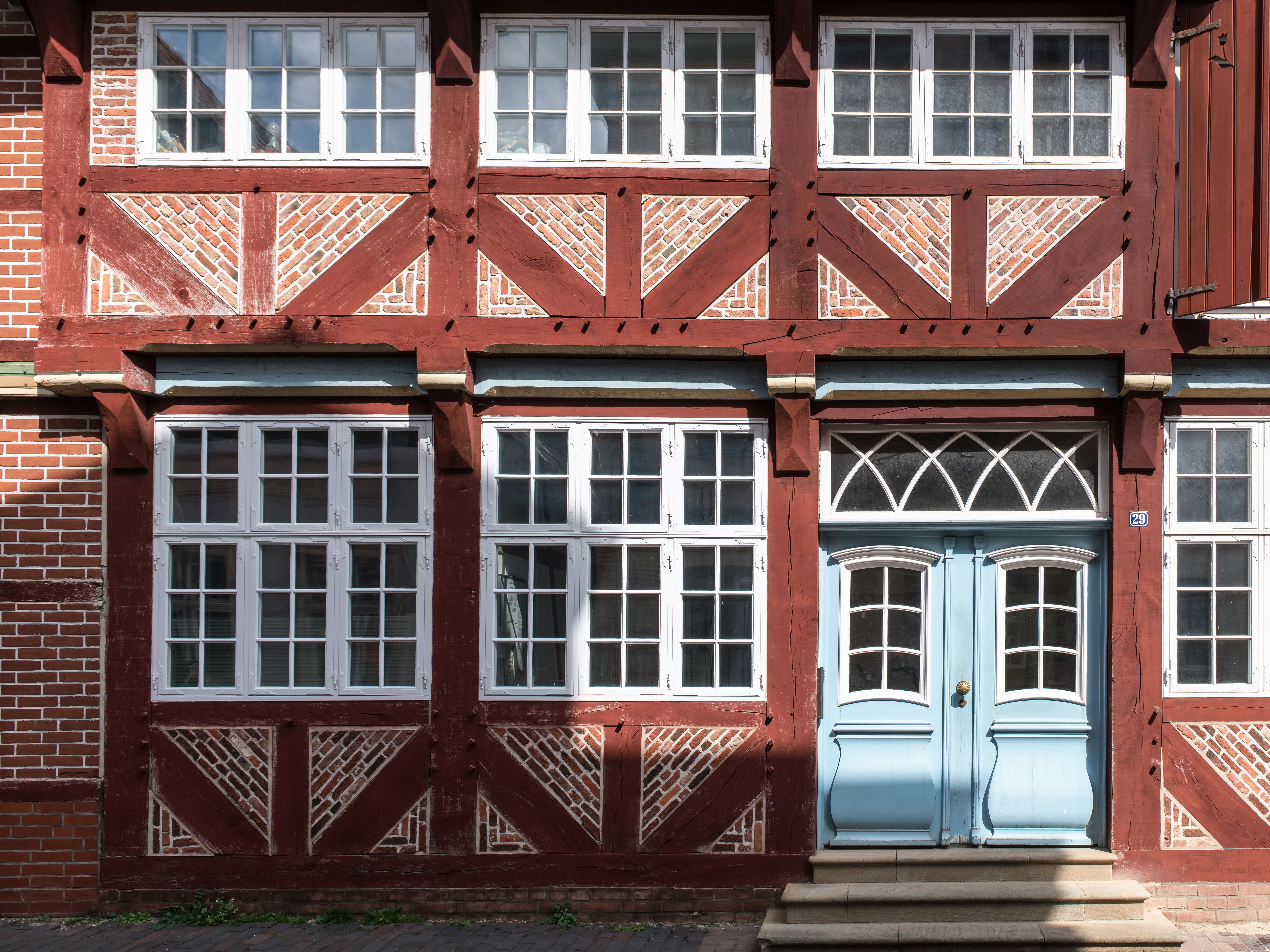 Traditionelles Fachwerkhaus in einer deutschen Altstadt