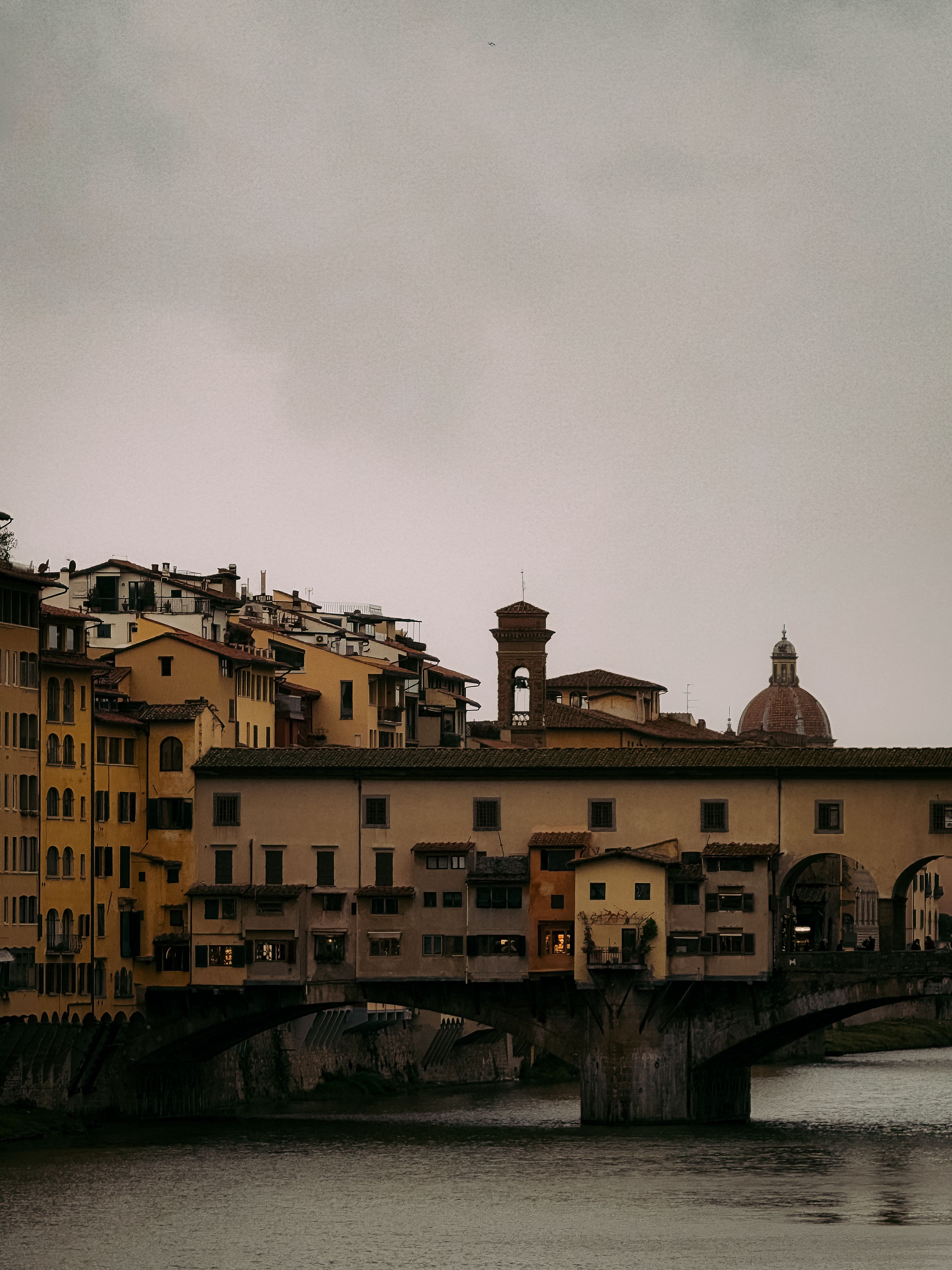 Ponte Vecchio and the Duomo in Florence, a must visit view in Tuscany