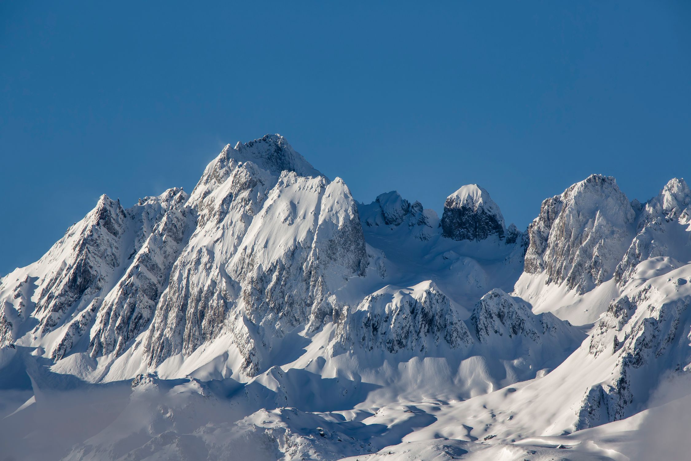 Sommets Enneigés Des Alpes Françaises En Hiver · Photo gratuite
