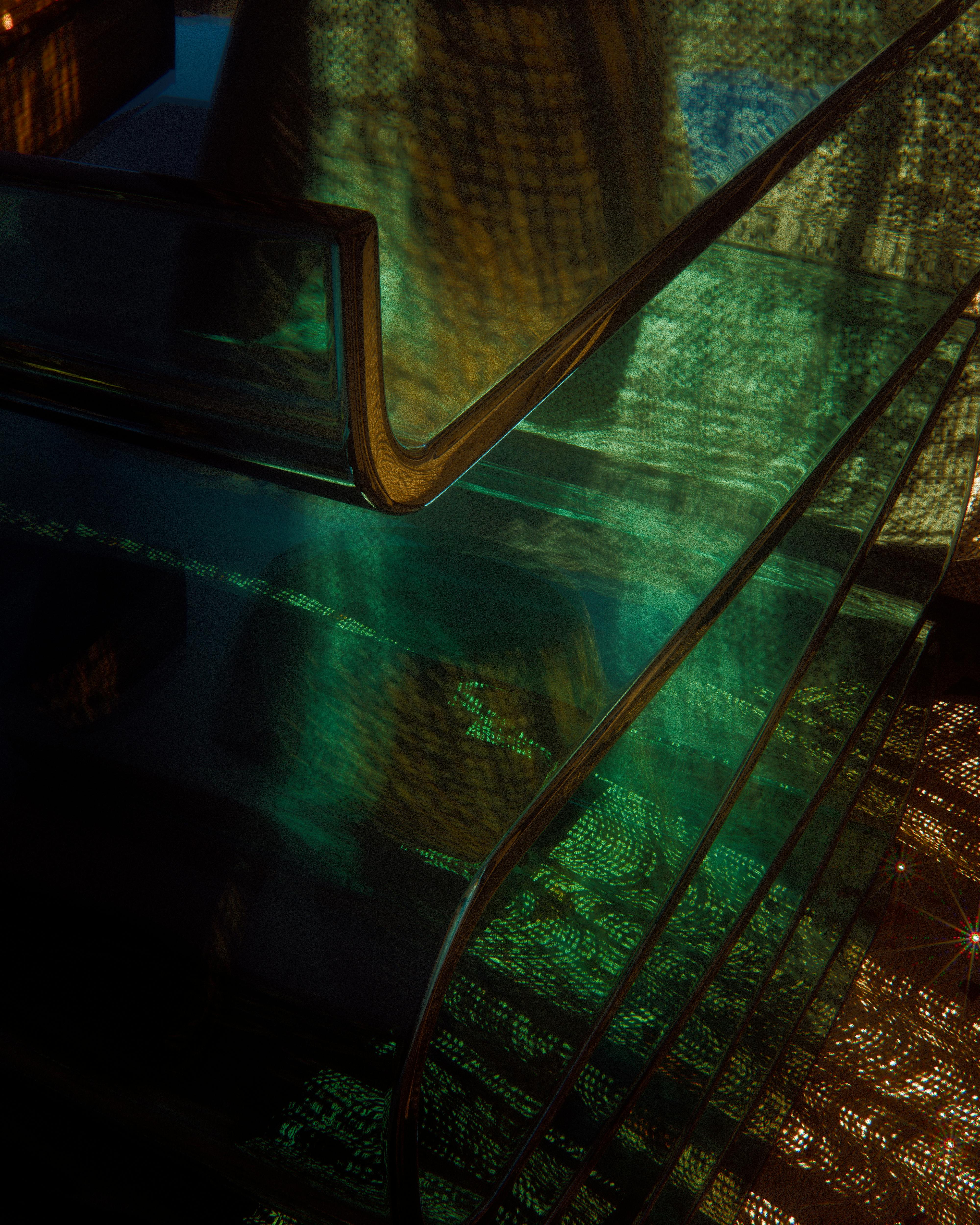 Miễn phí Thang cuốn hiện đại với hiệu ứng phản chiếu và ánh sáng ấn tượng tạo nên vẻ đẹp trừu tượng. Ảnh lưu trữ