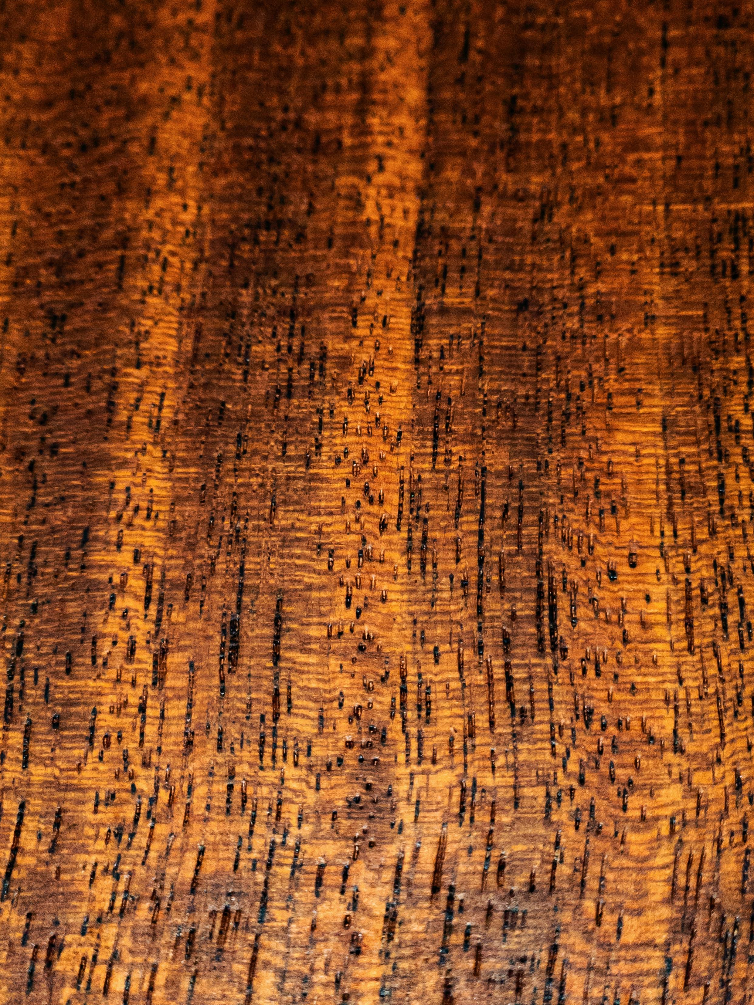grátis Imagem ampliada em alta resolução de uma superfície de madeira marrom com textura rica e padrões de veios intrincados. Foto profissional