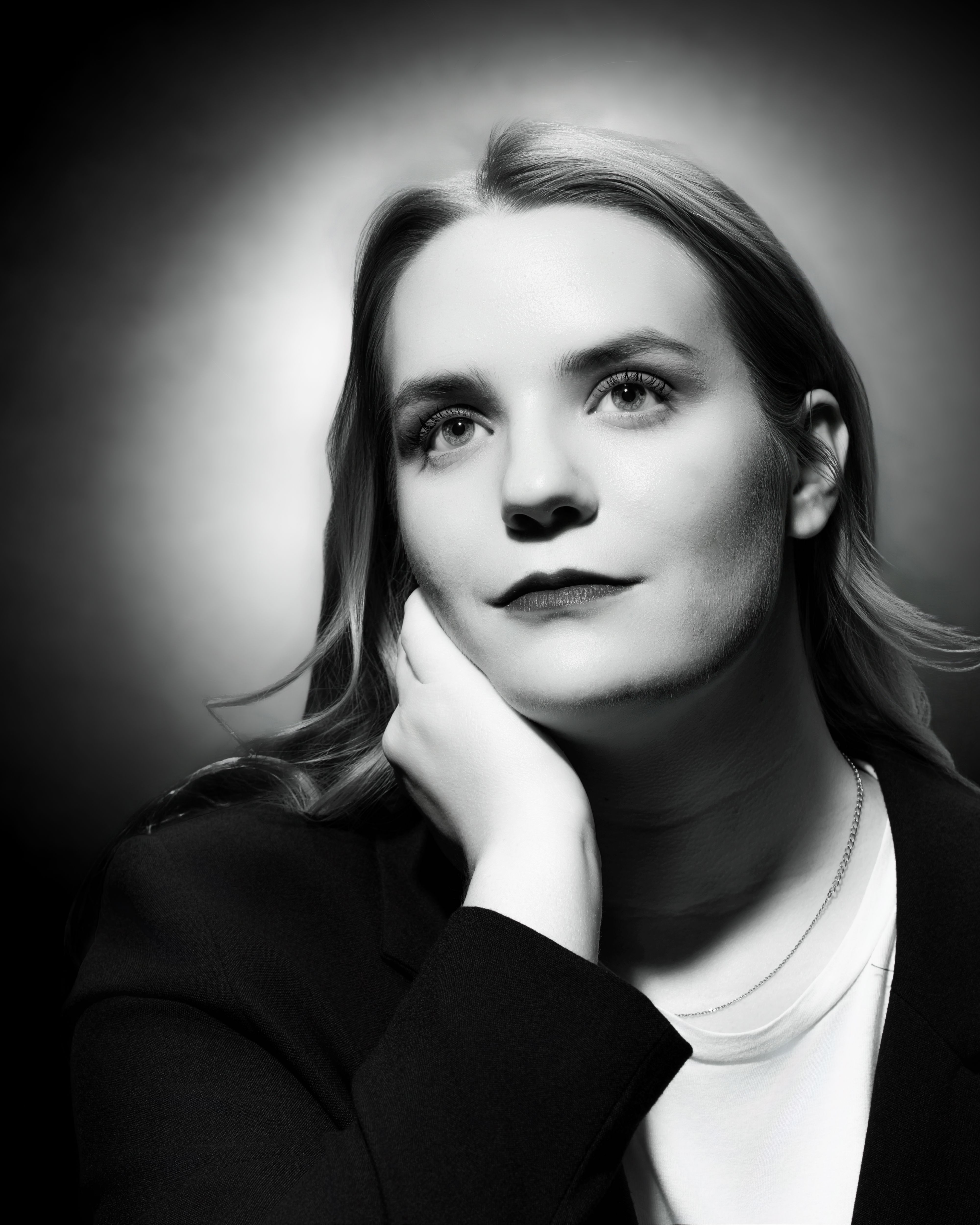 Elegant Black and White Portrait of a Woman · Free Stock Photo