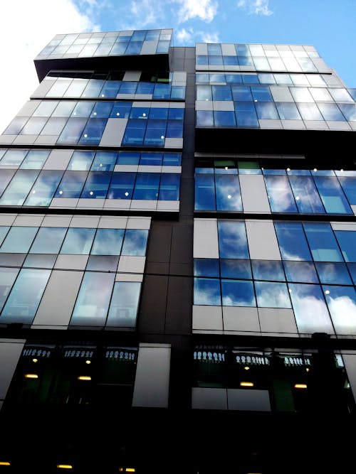 Clouds Reflecting on Building