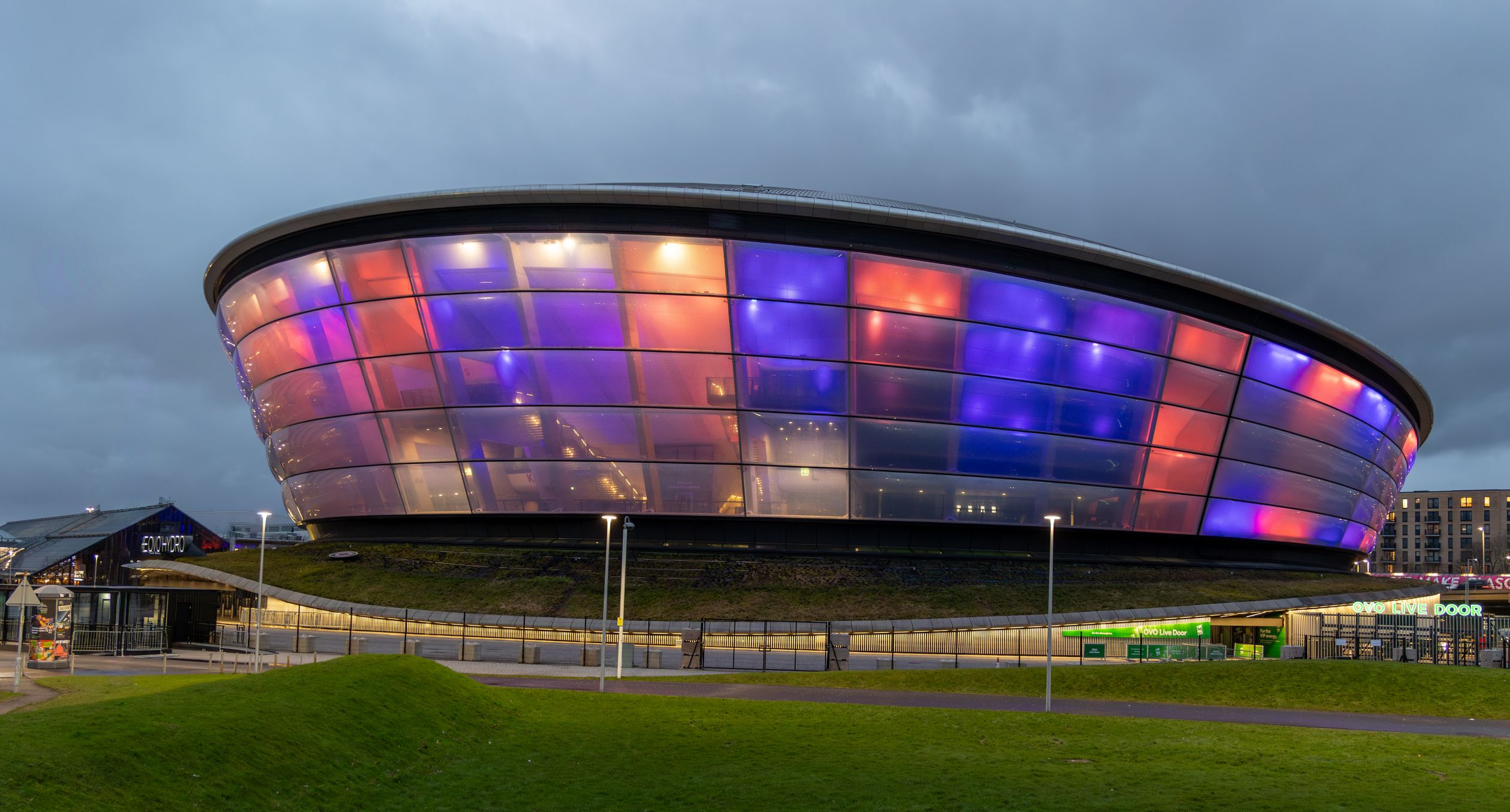 Colorful Night View Of The Ovo Hydro Glasgow Free Stock Photo Colorful Night View Of The Ovo Hydro Glasgow Free Stock Photo