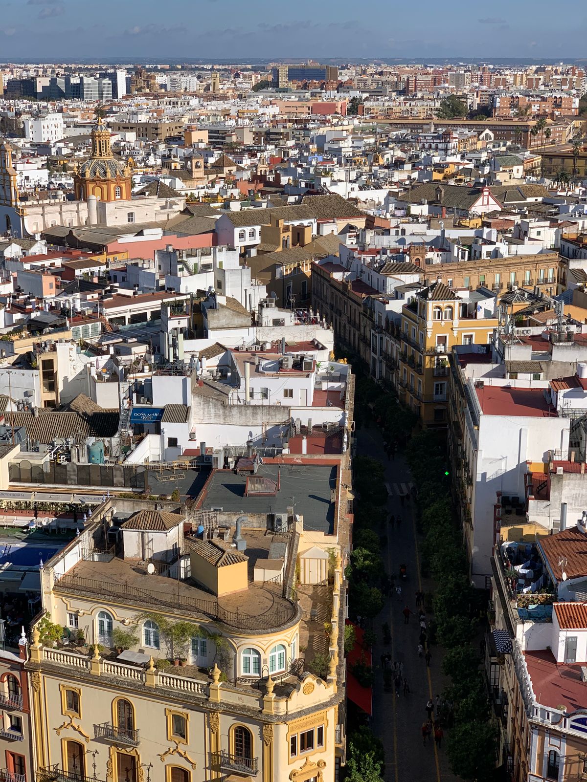 Vedere aeriană peste orașul Sevilla din Spania