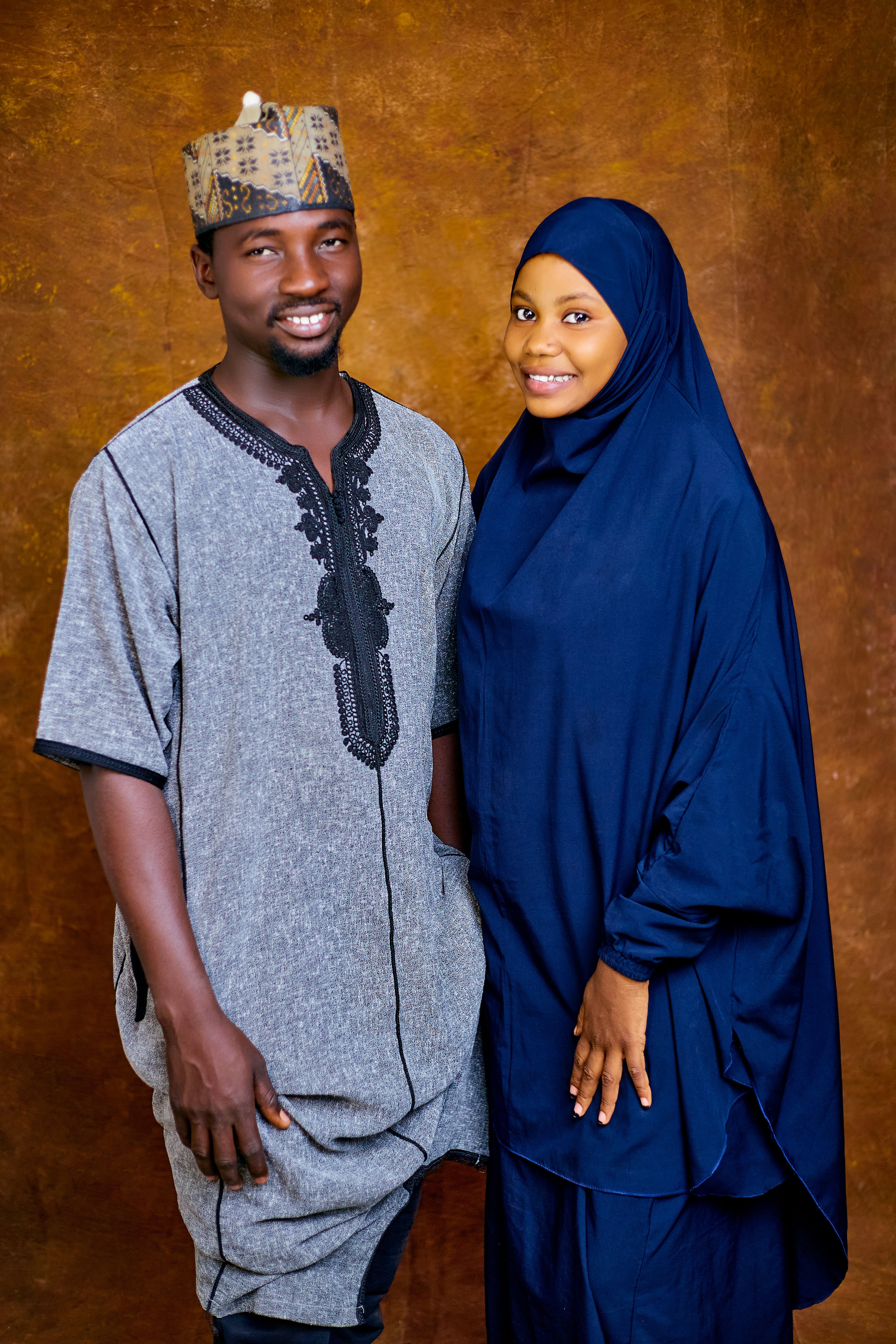 Traditional African Attire Portrait of Two Adults · Free Stock Photo