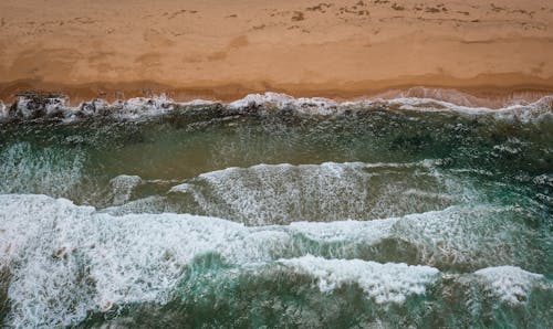 Gratis lagerfoto af bølger, dronefotografering, fra oven
