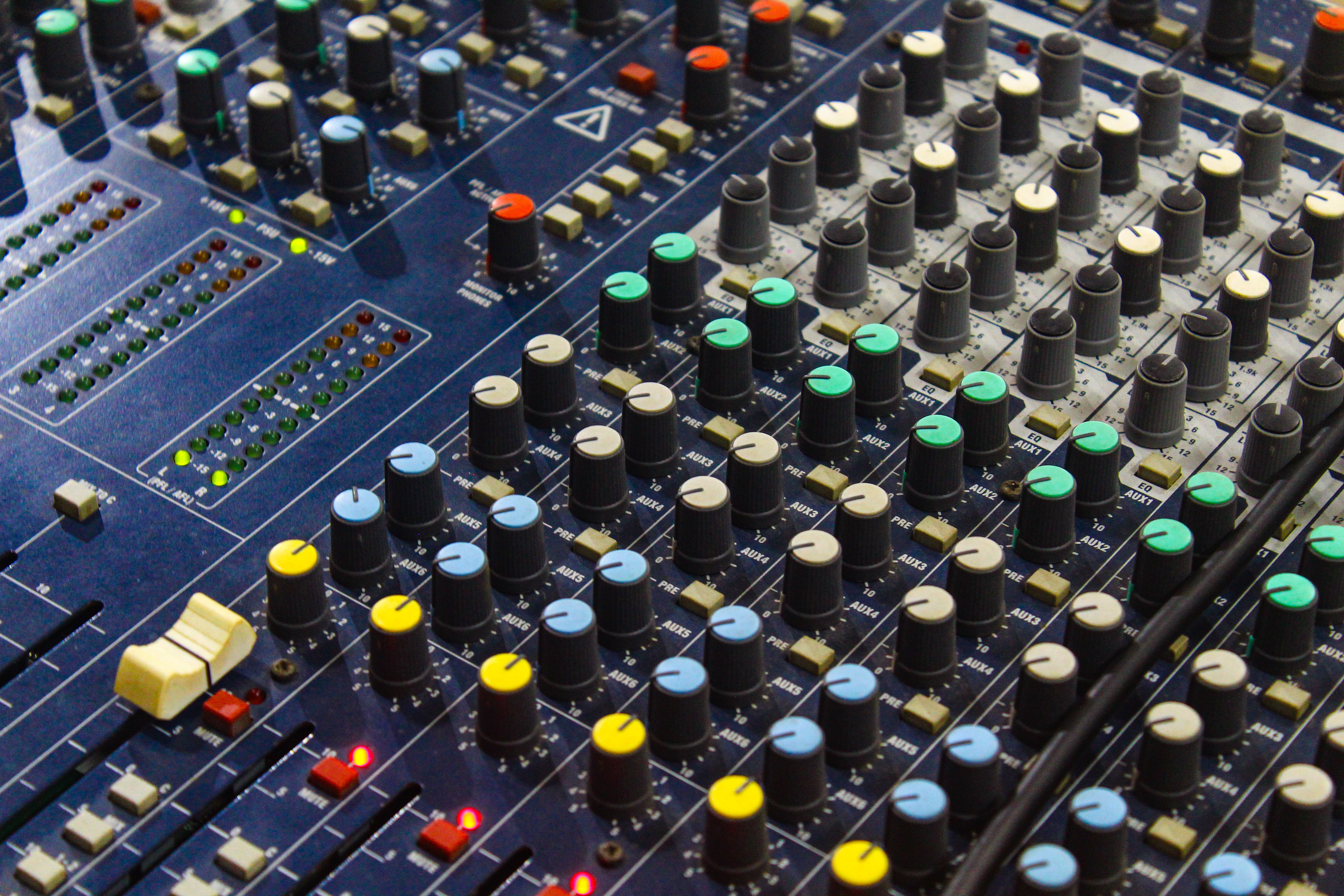 Professional Audio Mixer in Recording Studio · Free Stock Photo