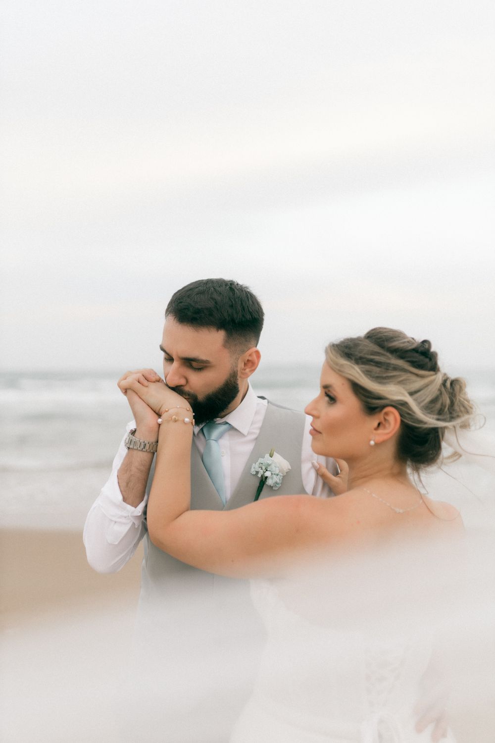 Wedding beach sunset