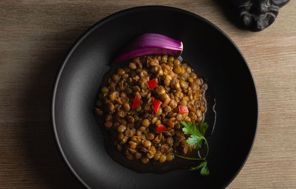 Lentejas guisadas con verduras