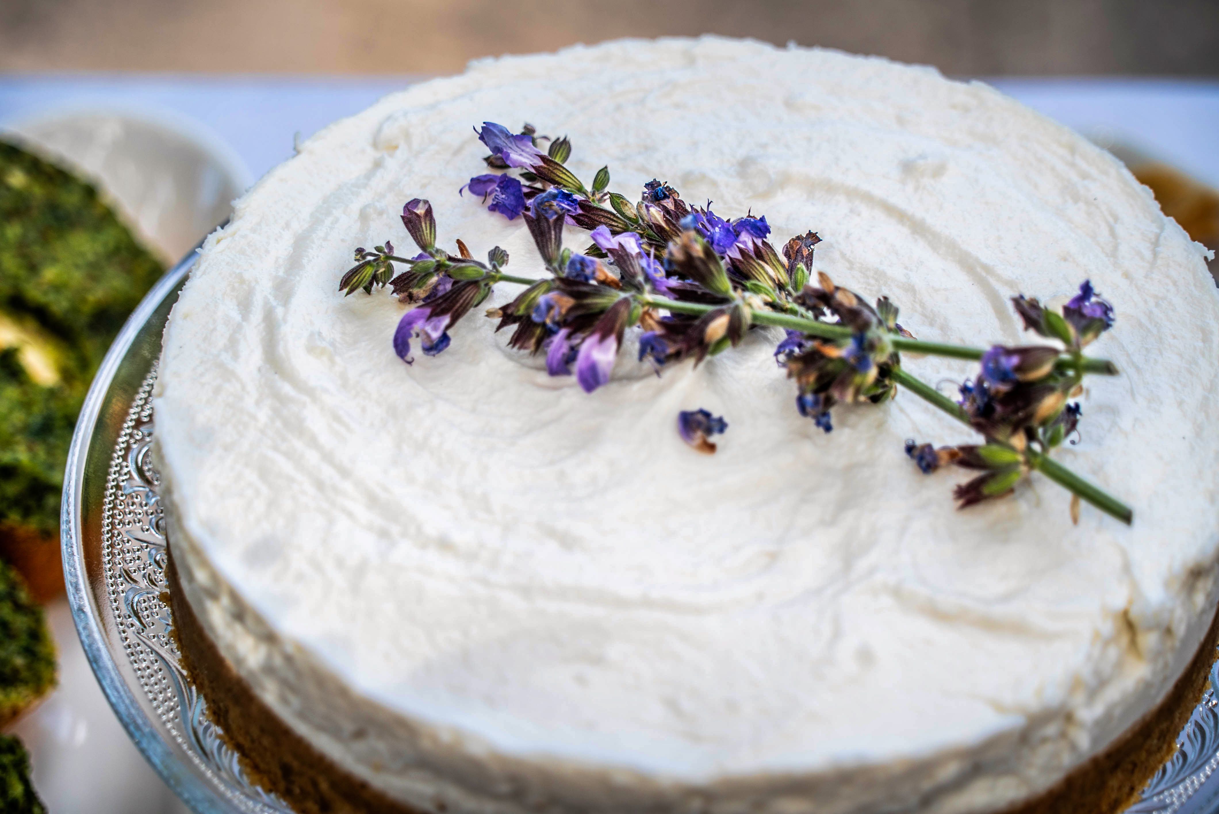 Nutella-Swirl Cheesecake with a Berry Compote
