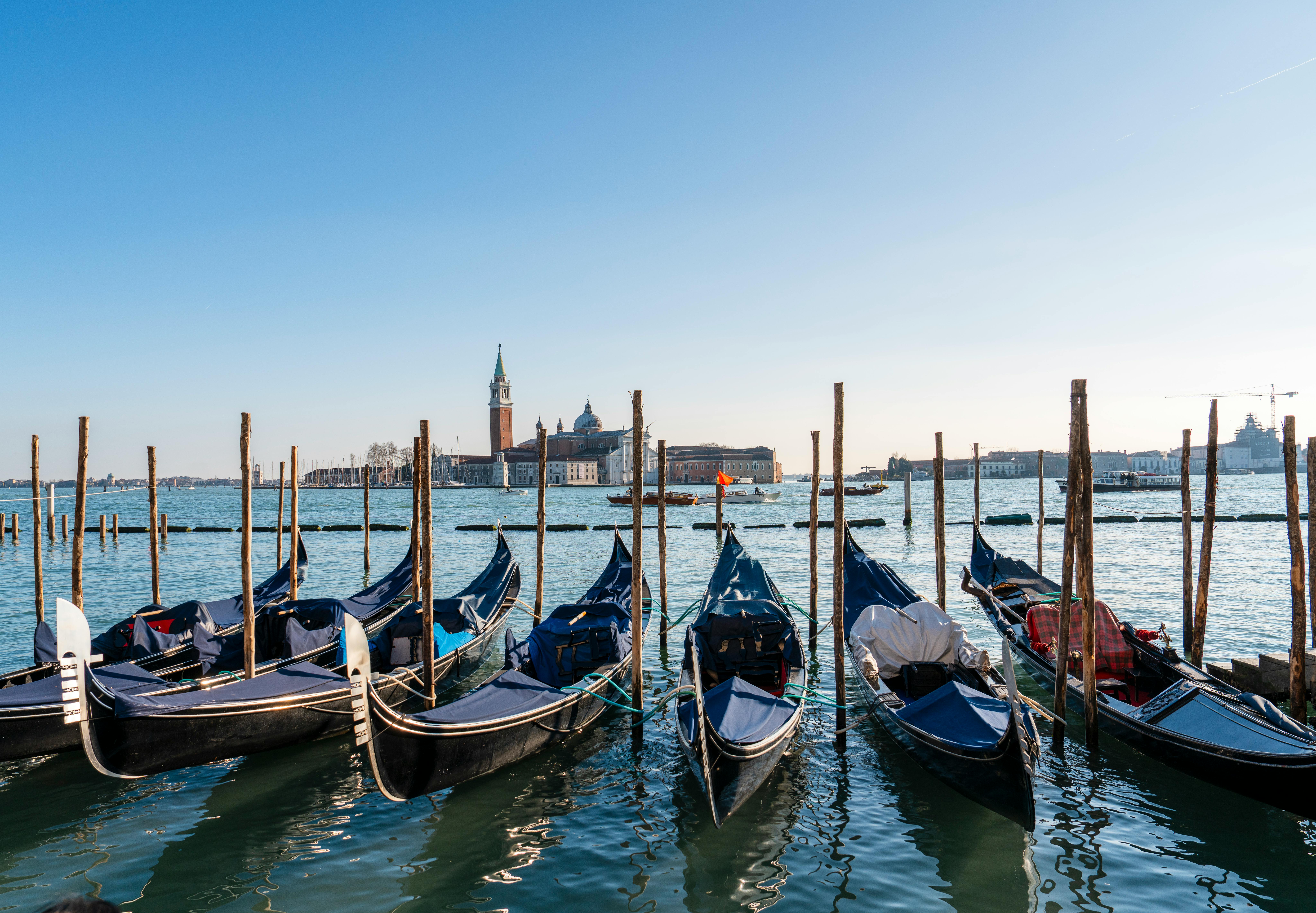 Venetian Grand Canal + gondolas — 1999 + Grand Canal Shoppes indoor + St Mark Square + gondola rides