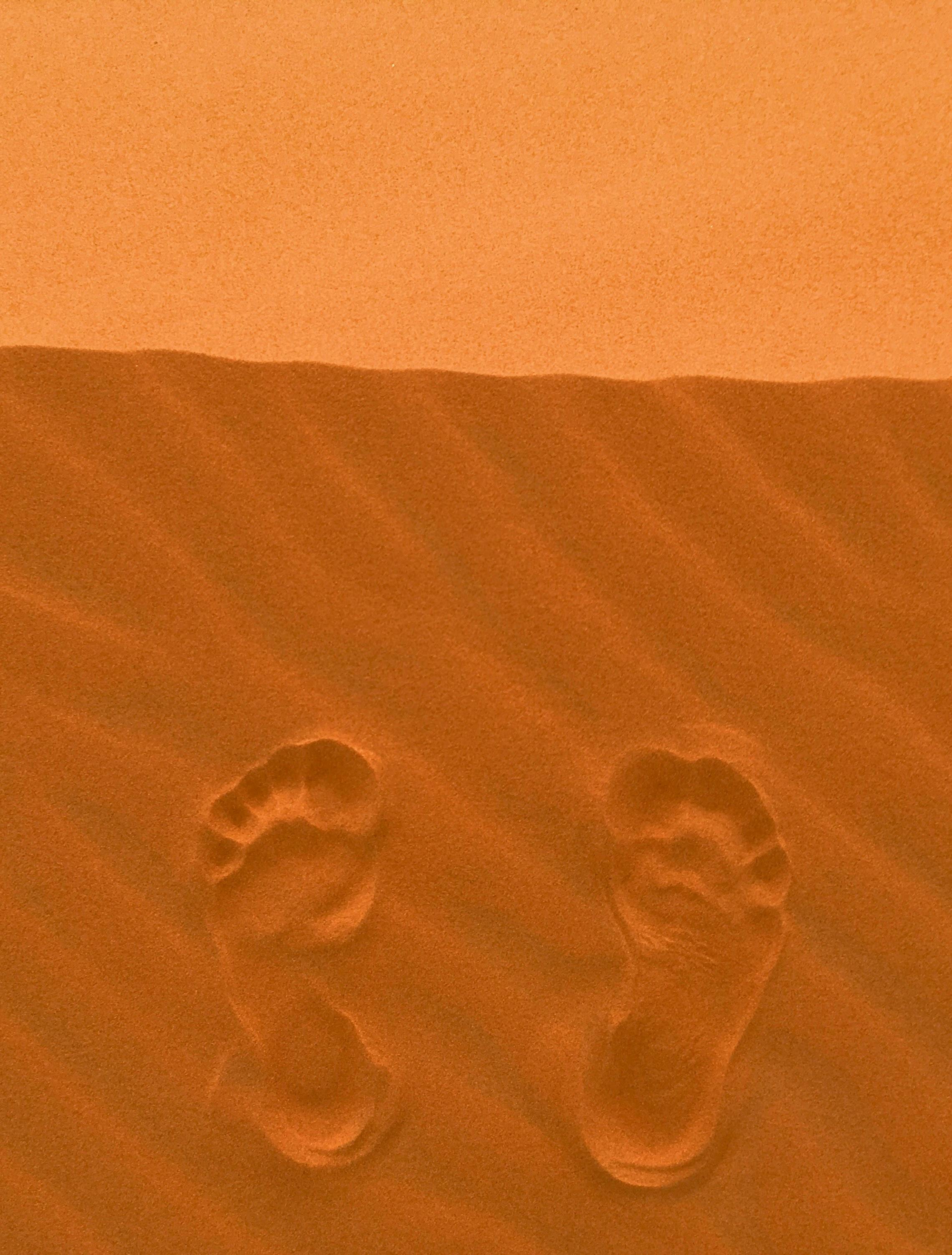 Gratuit Des empreintes de pas imprimées sur les dunes de sable ondulantes du désert du Sahara témoignent de l'immensité et de la texture du paysage. Photos