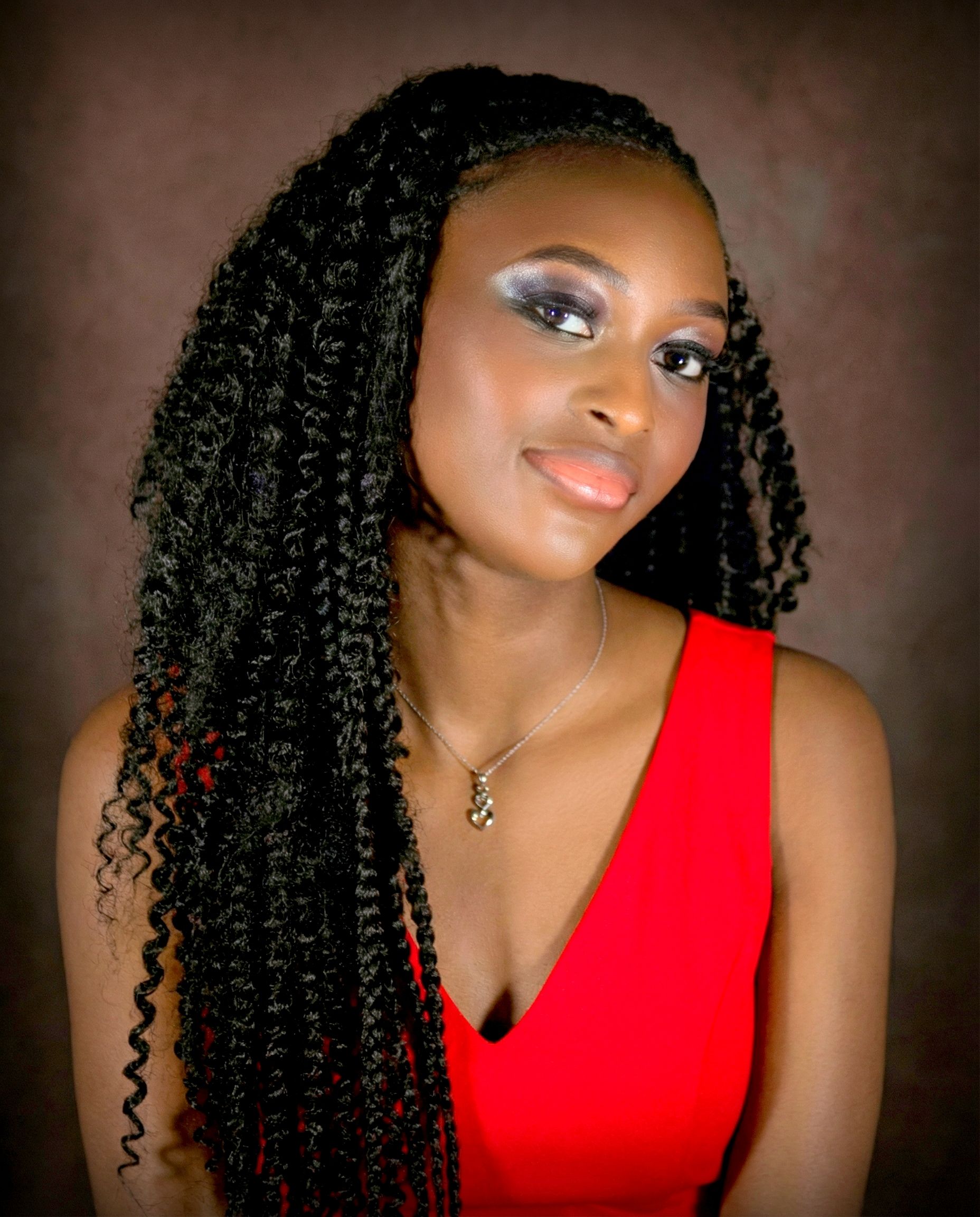 Elegant Portrait of Woman in Red Dress · Free Stock Photo