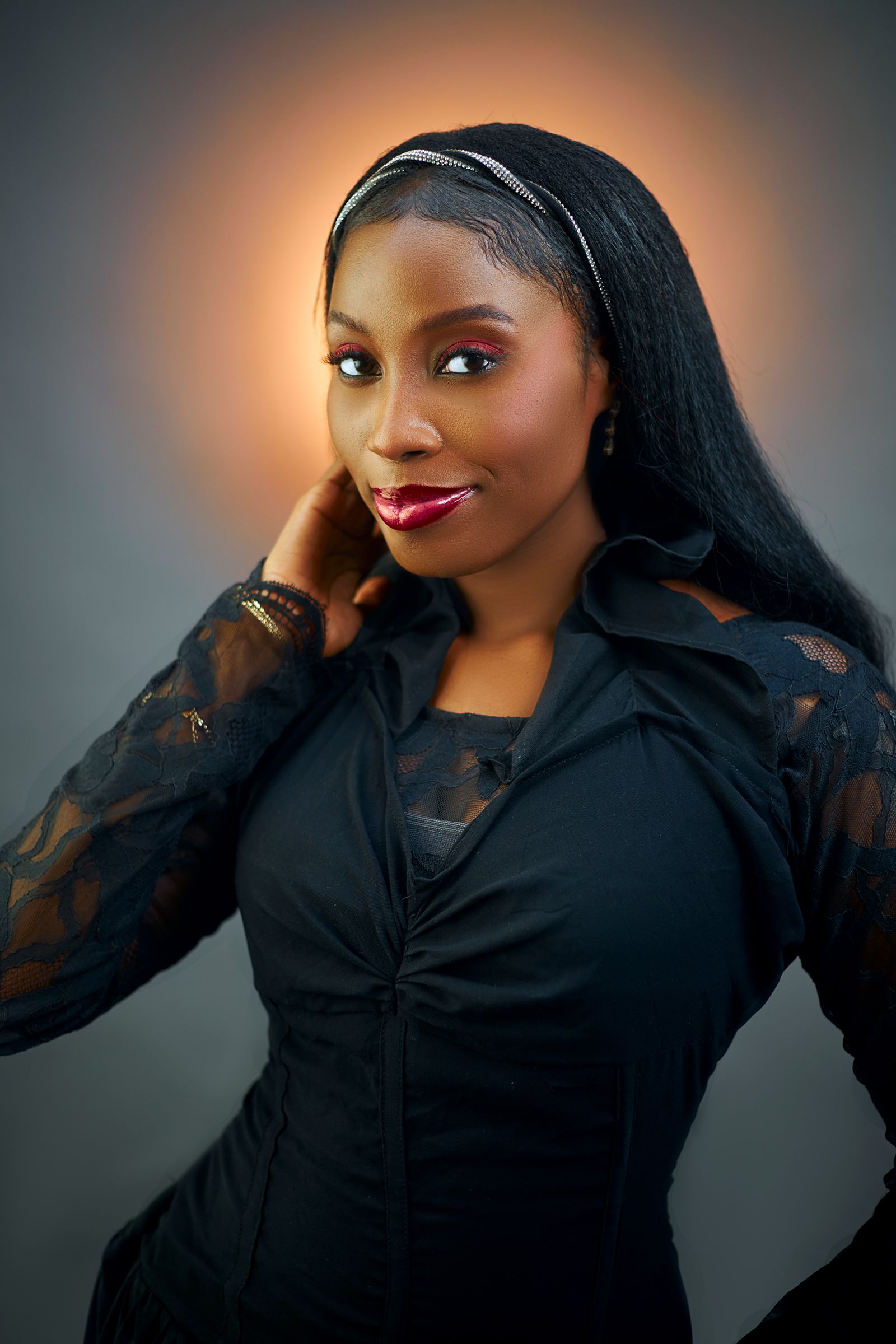 Confident editorial portrait of a woman