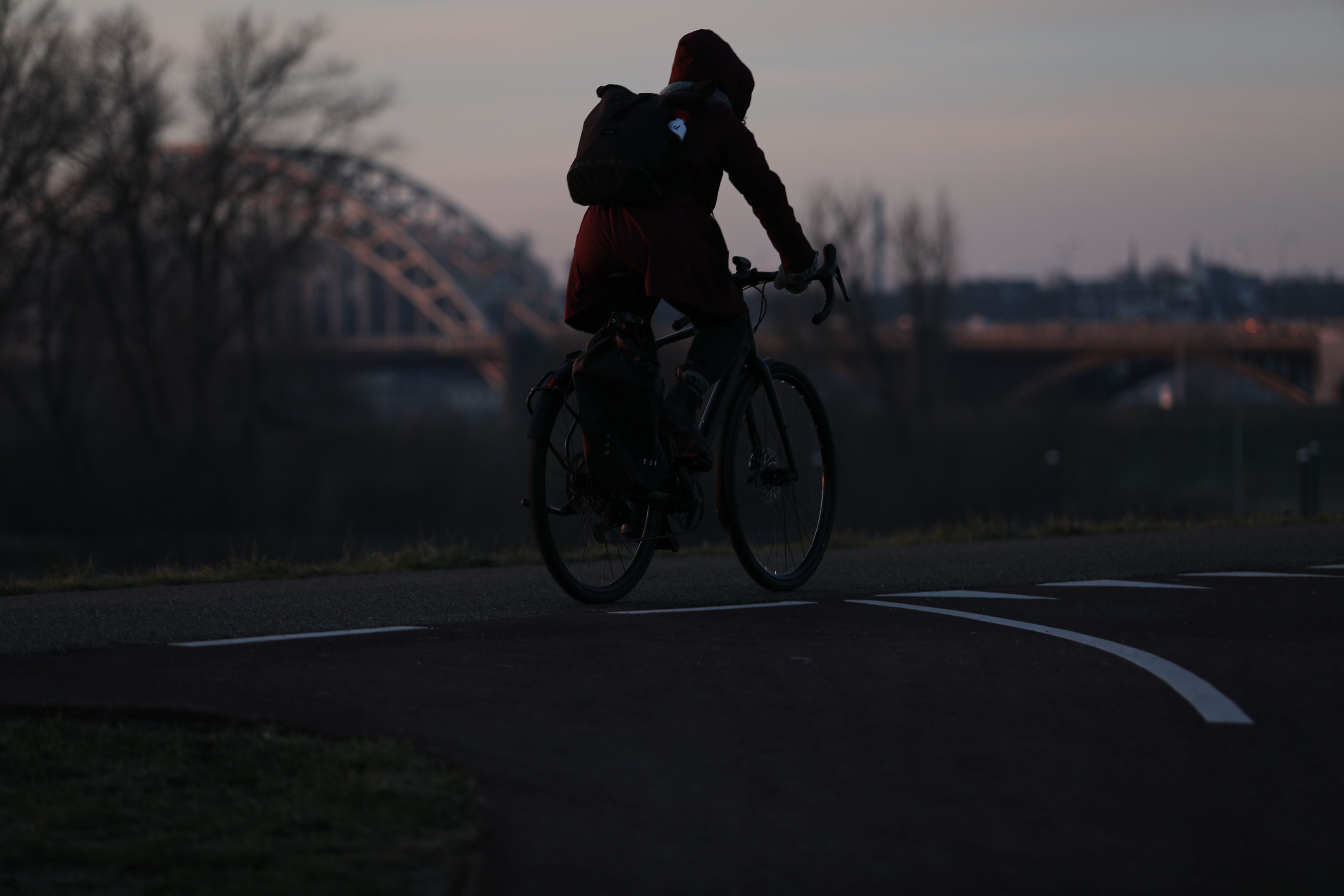 Nieuwe fietsvelg met reflecterende strepen