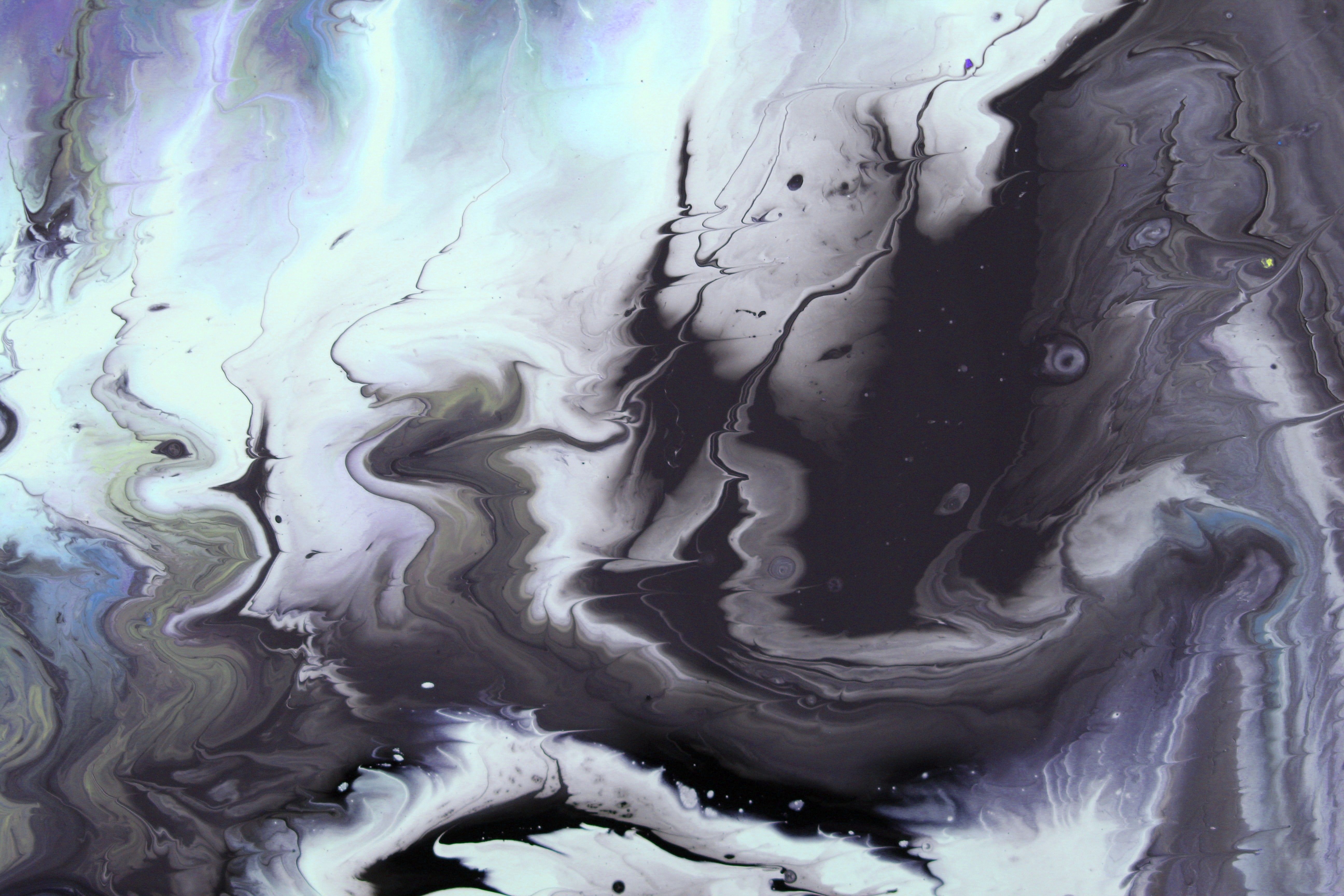 Abstract Swirl of Colorful Paint Mixing · Free Stock Photo